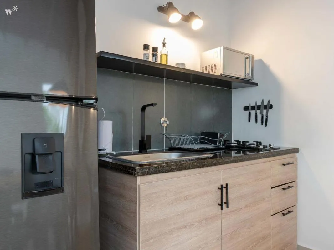 Kitchen or kitchenette in Hotel Santa Ana Medellin