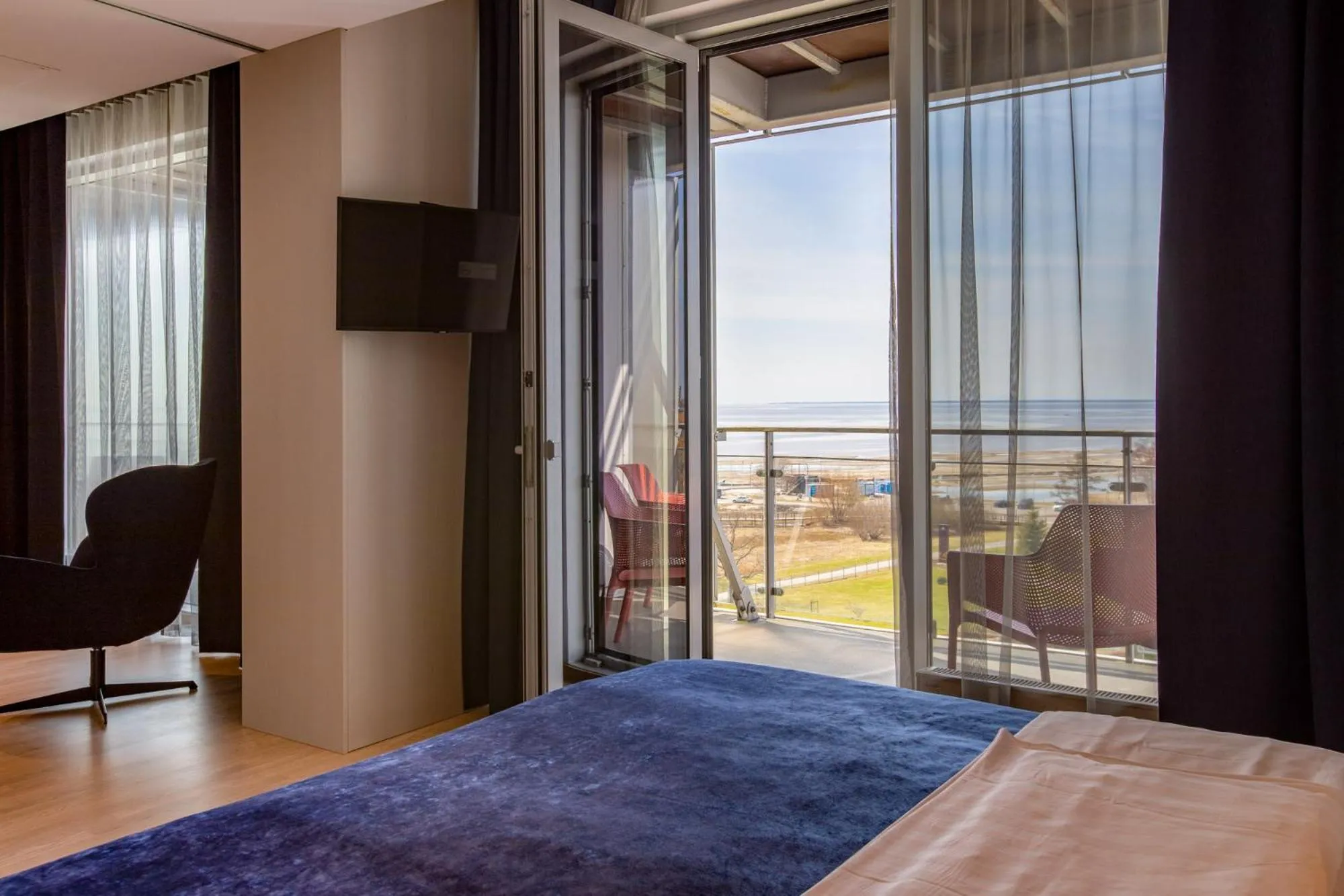 Garden view, Bed in Spa Tervise Paradiis