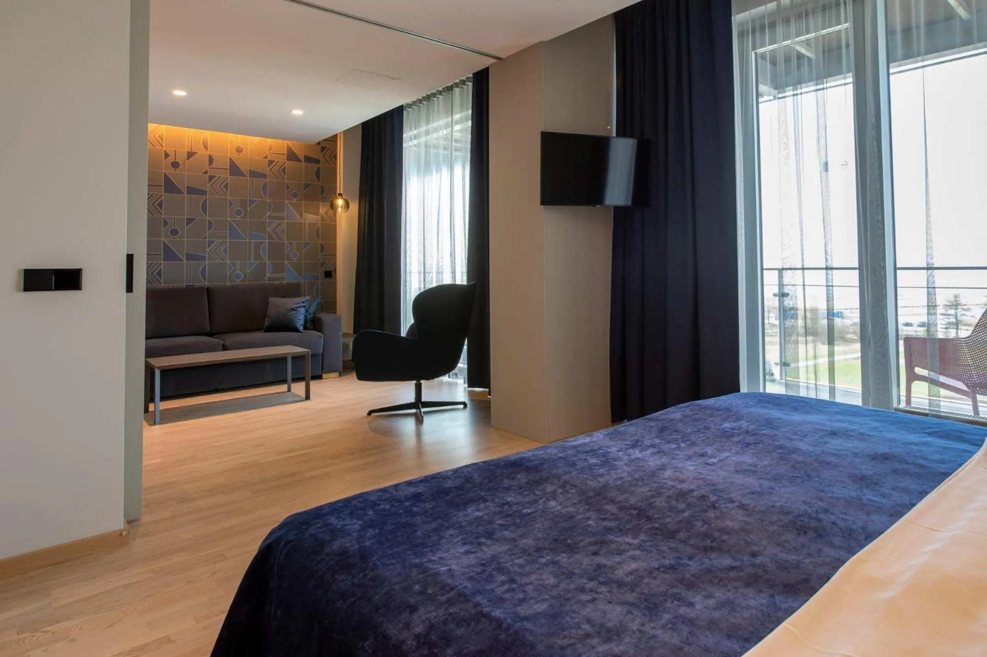 View (from property/room), Bed in Spa Tervise Paradiis