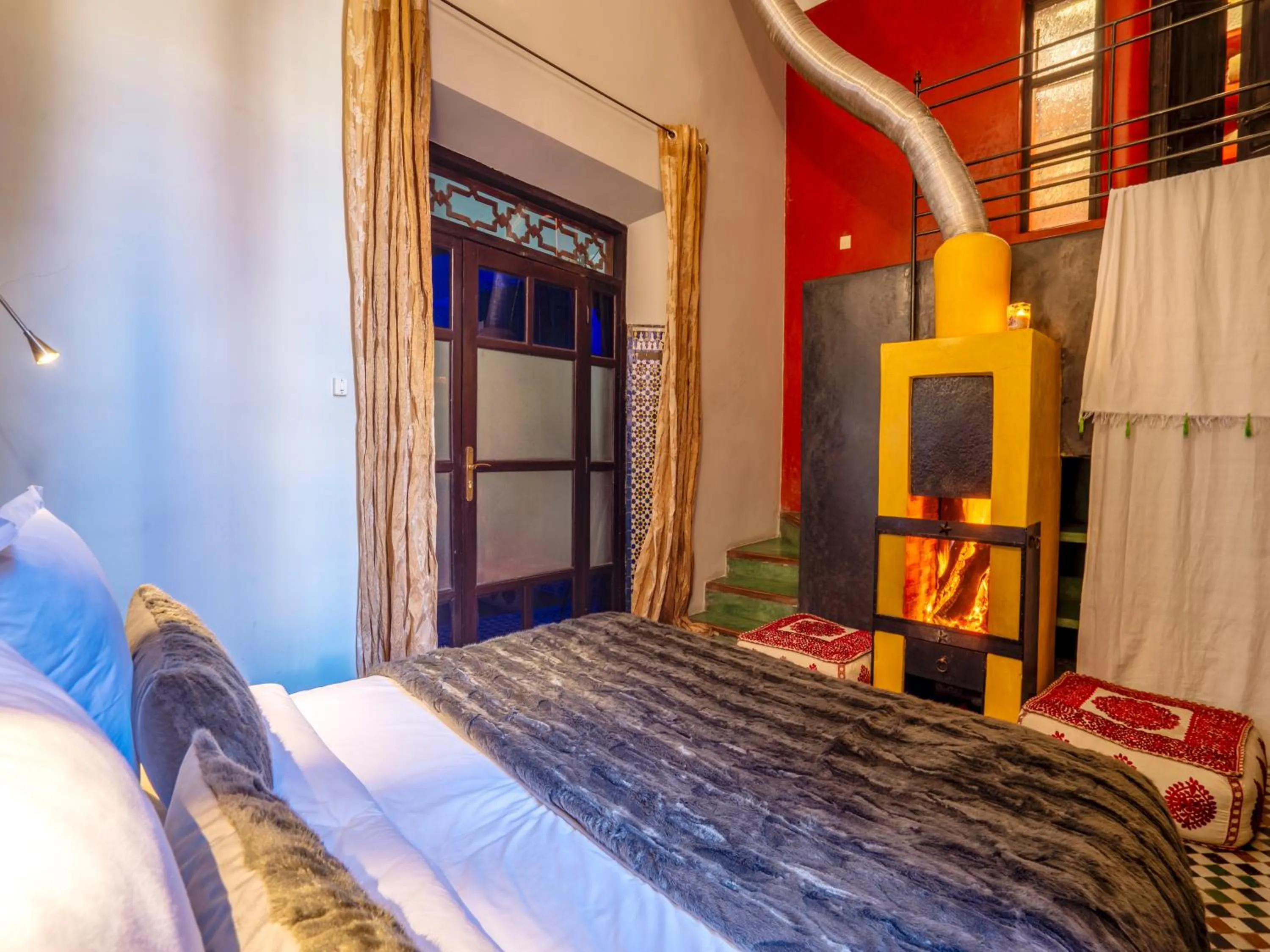 Bed in Riad Ines Home