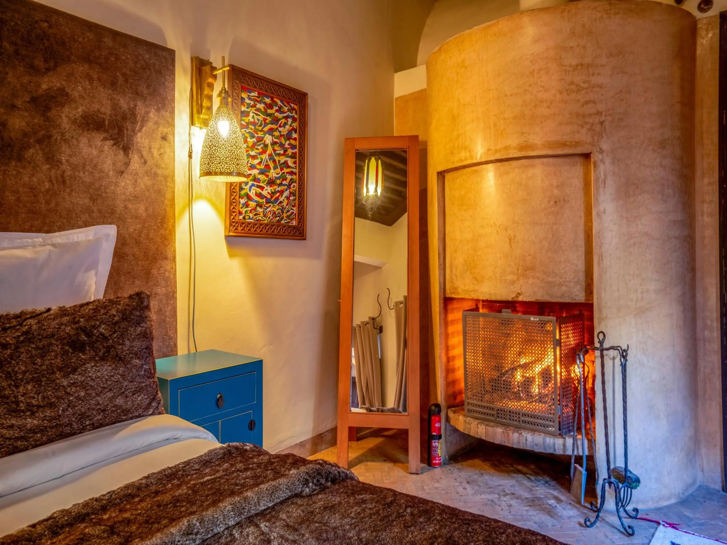 Bed in Riad Ines Home