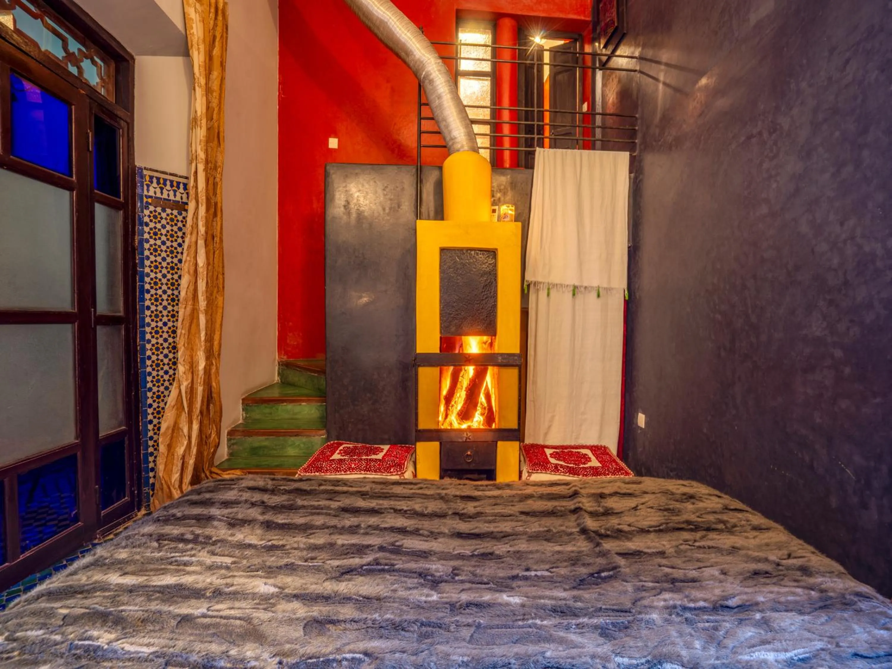 Bed in Riad Ines Home