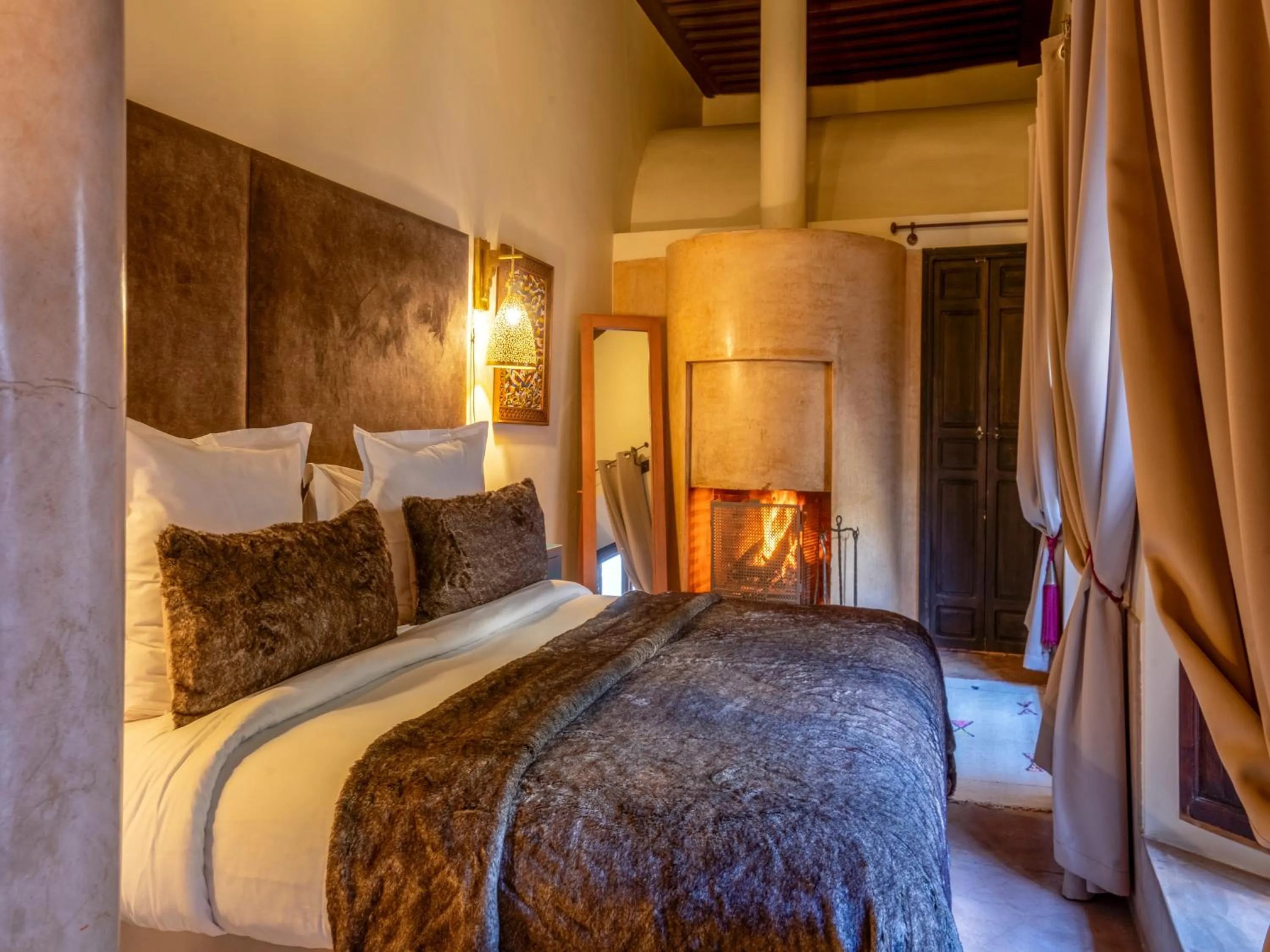 Bed in Riad Ines Home