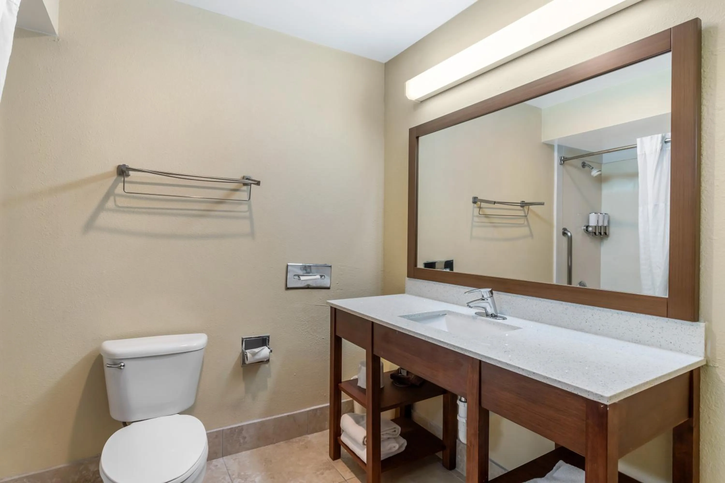 Bathroom in Comfort Suites Bush Intercontinental Airport