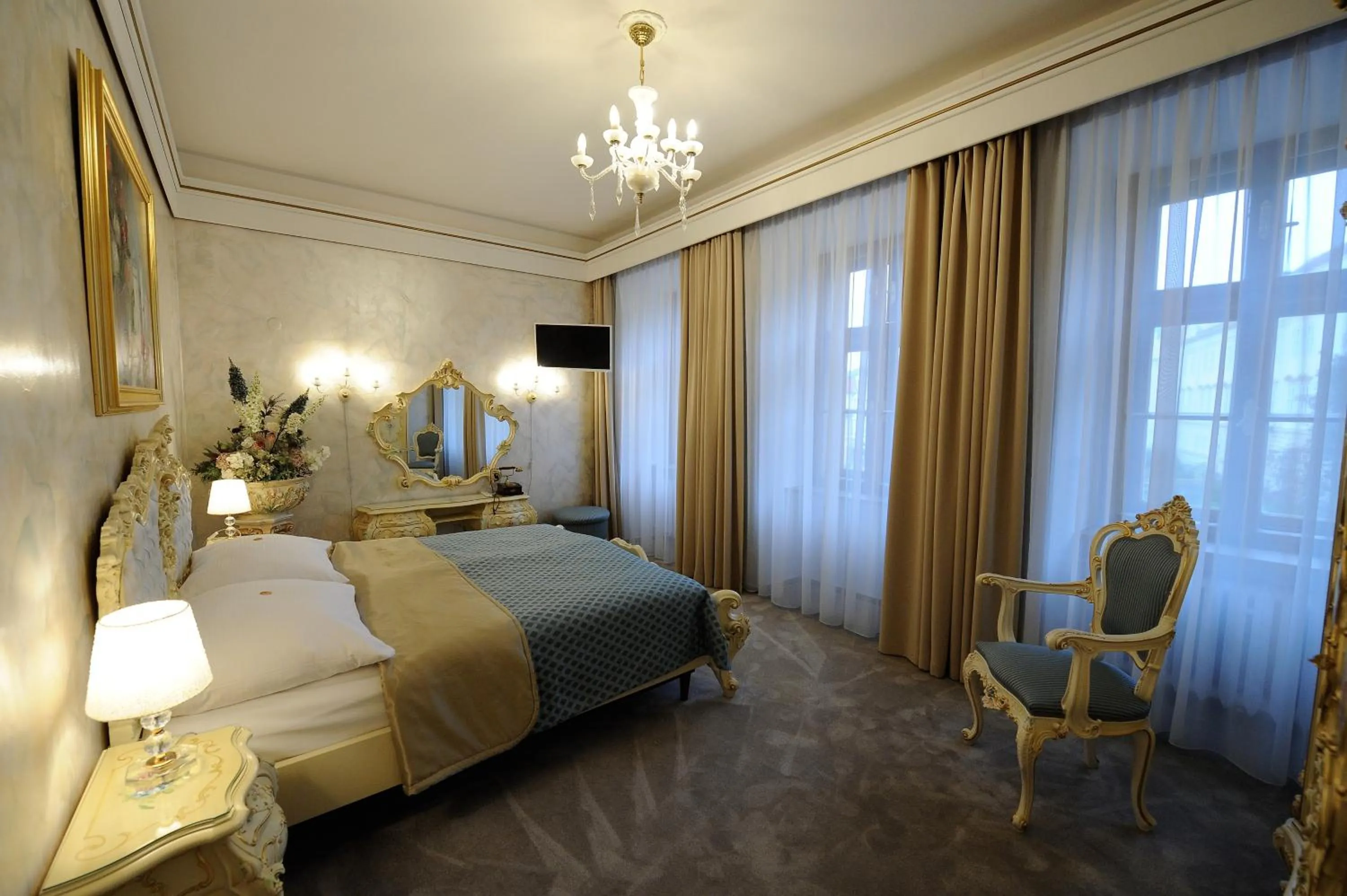 Bed in Hotel Prince de Ligne