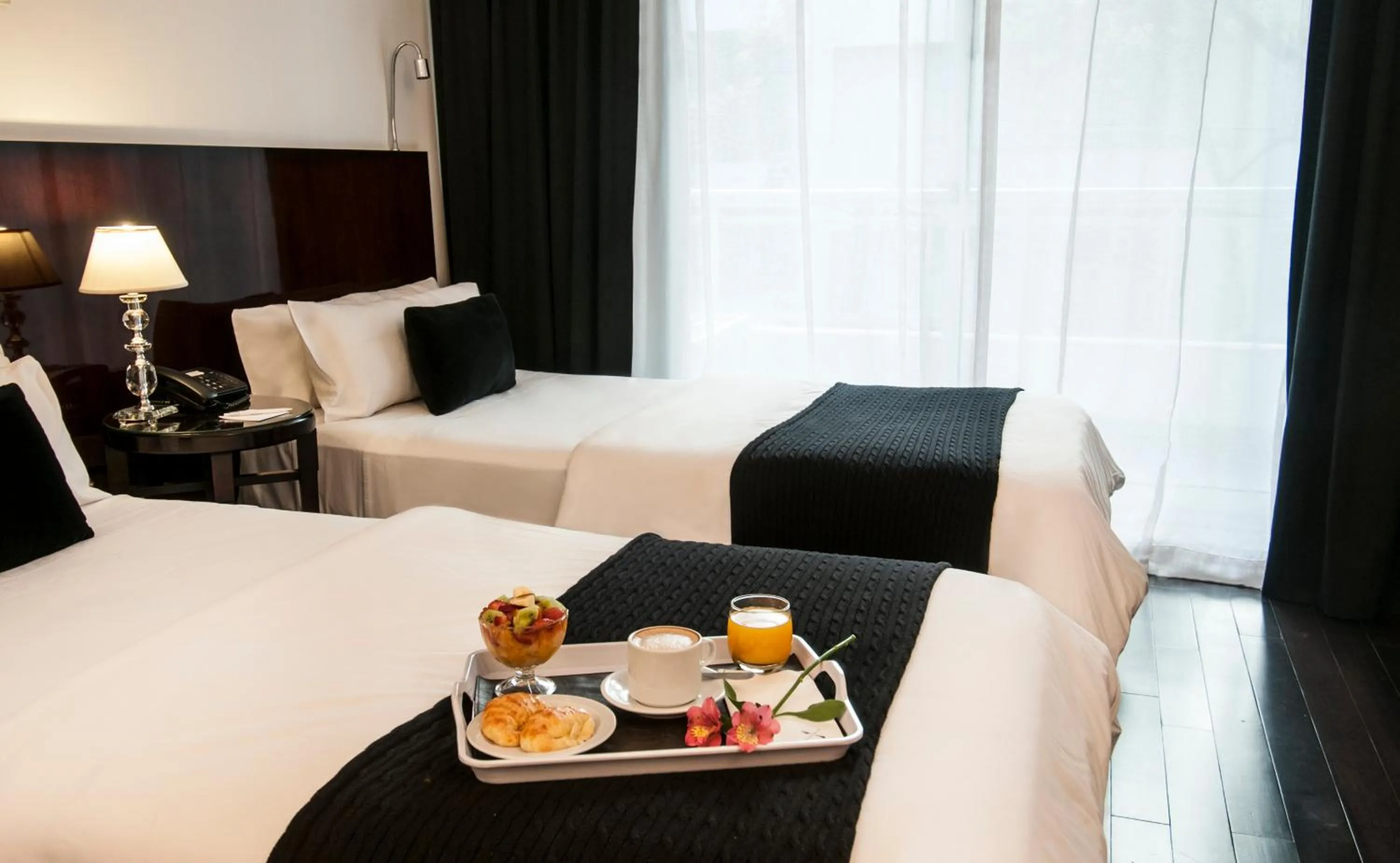 Bed in Awwa Suites & Spa