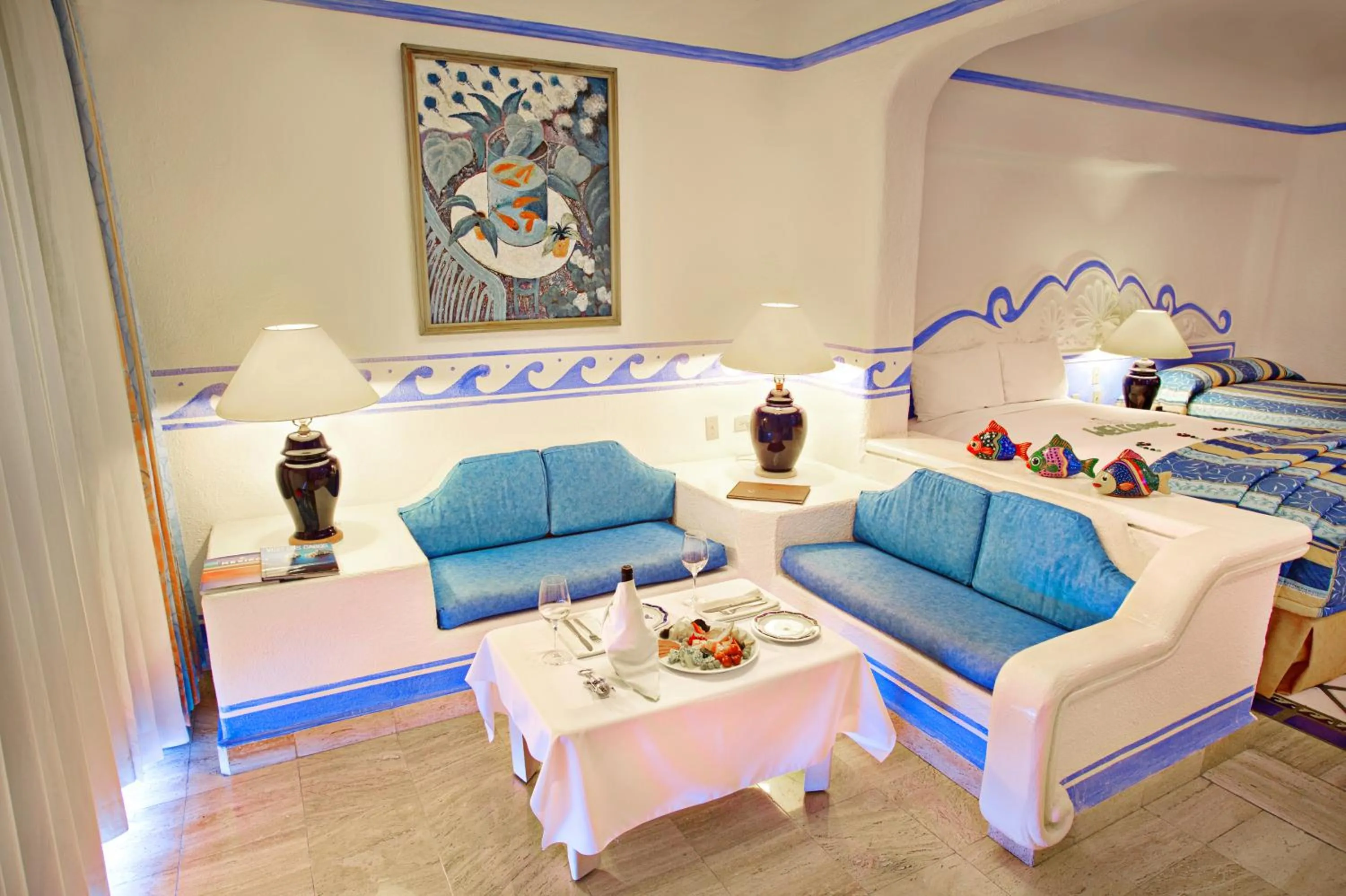 Living room in Pueblo Bonito Los Cabos Blanco Beach Resort - All Inclusive