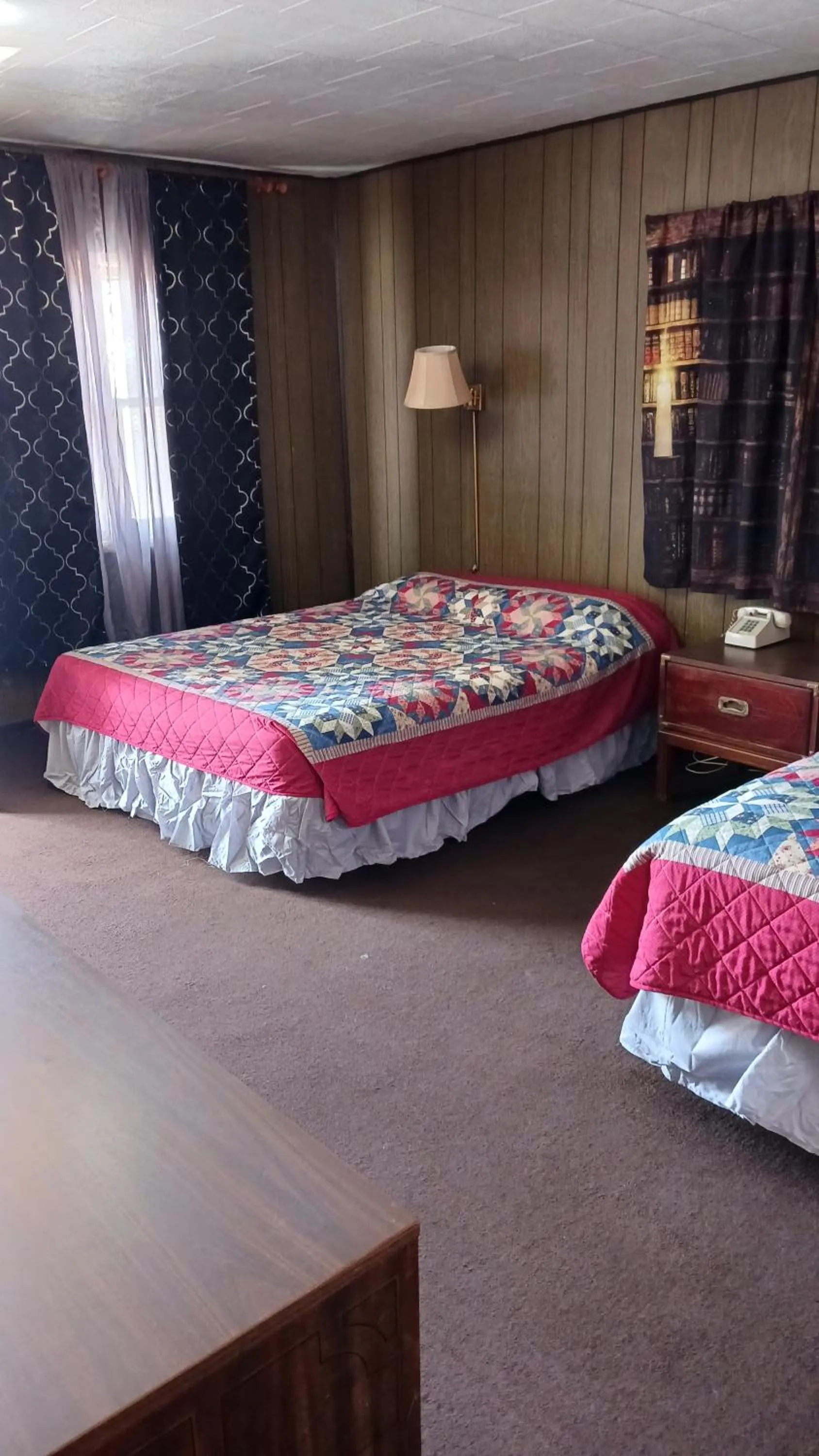 Bed in White Pine Motel