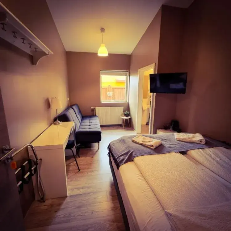 Double Room Disability Access with Private Bathroom in Reykjadalur Guesthouse Double Room Disability Access with Private Bathroom in Reykjadalur Guesthouse