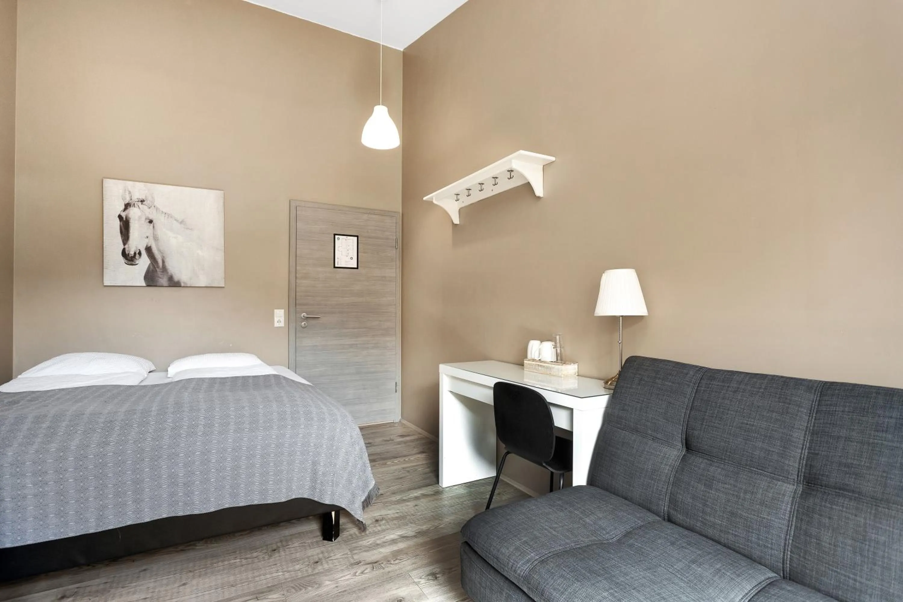 Bed in Reykjadalur Guesthouse