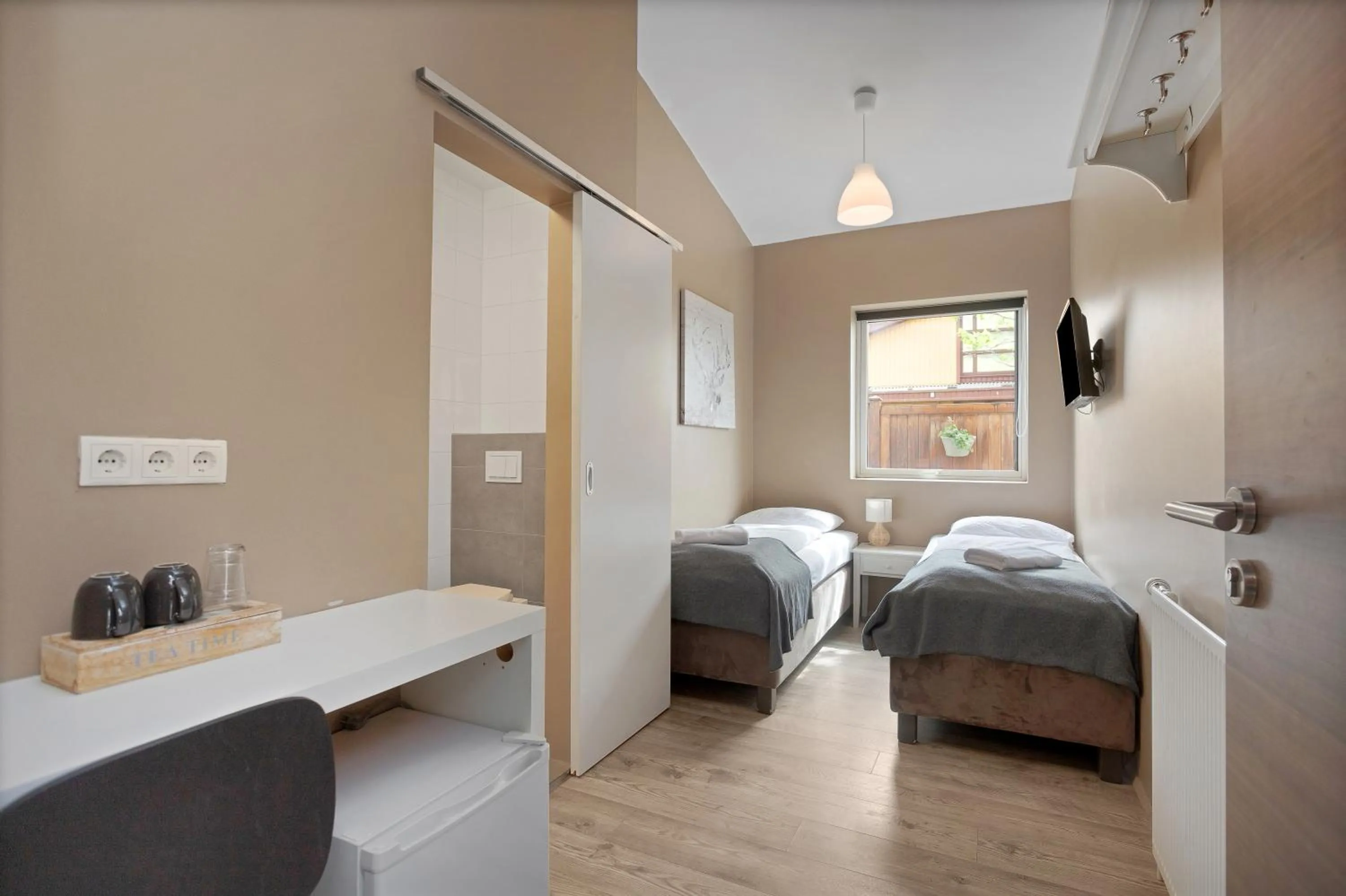 Bed in Reykjadalur Guesthouse