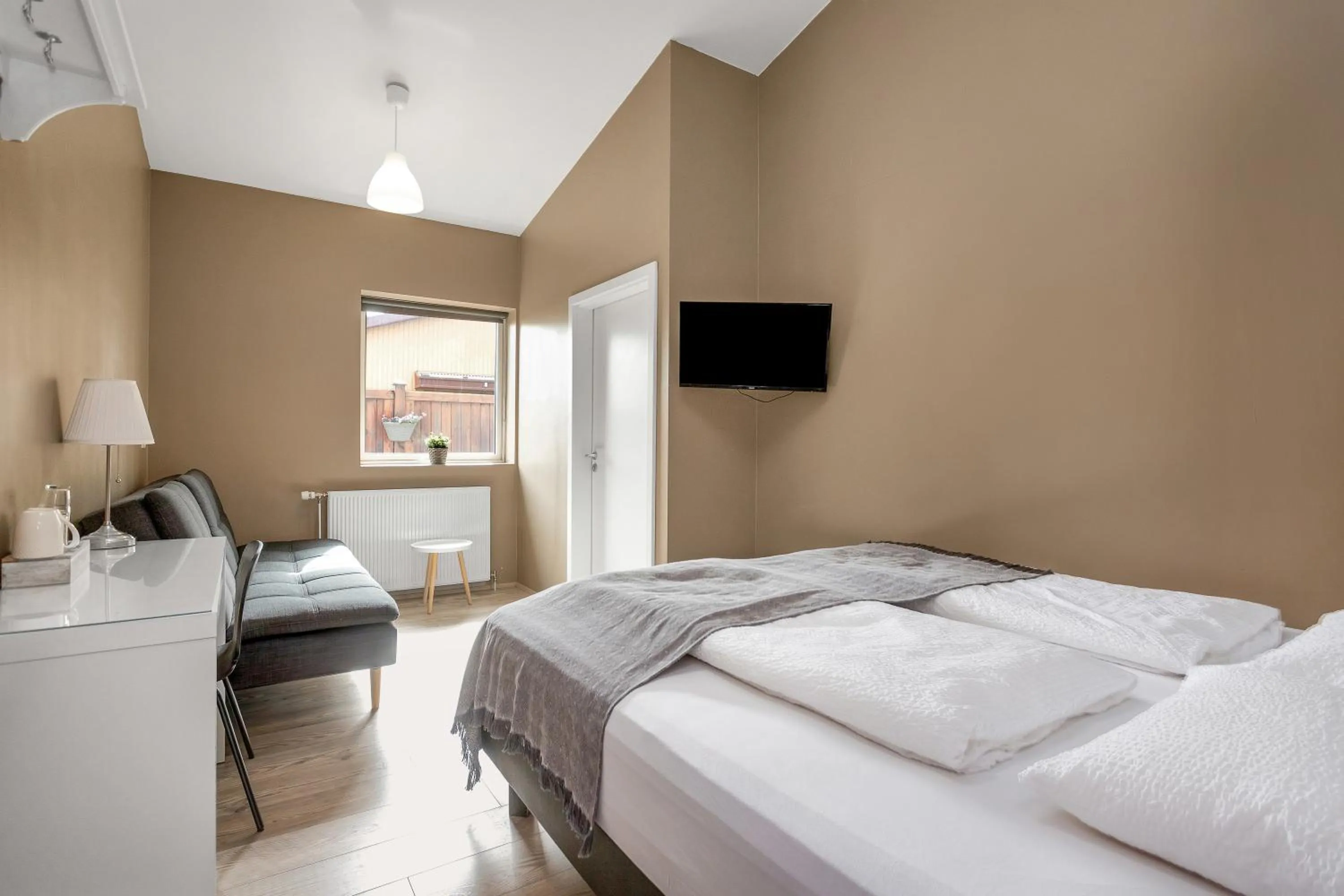 Bed in Reykjadalur Guesthouse