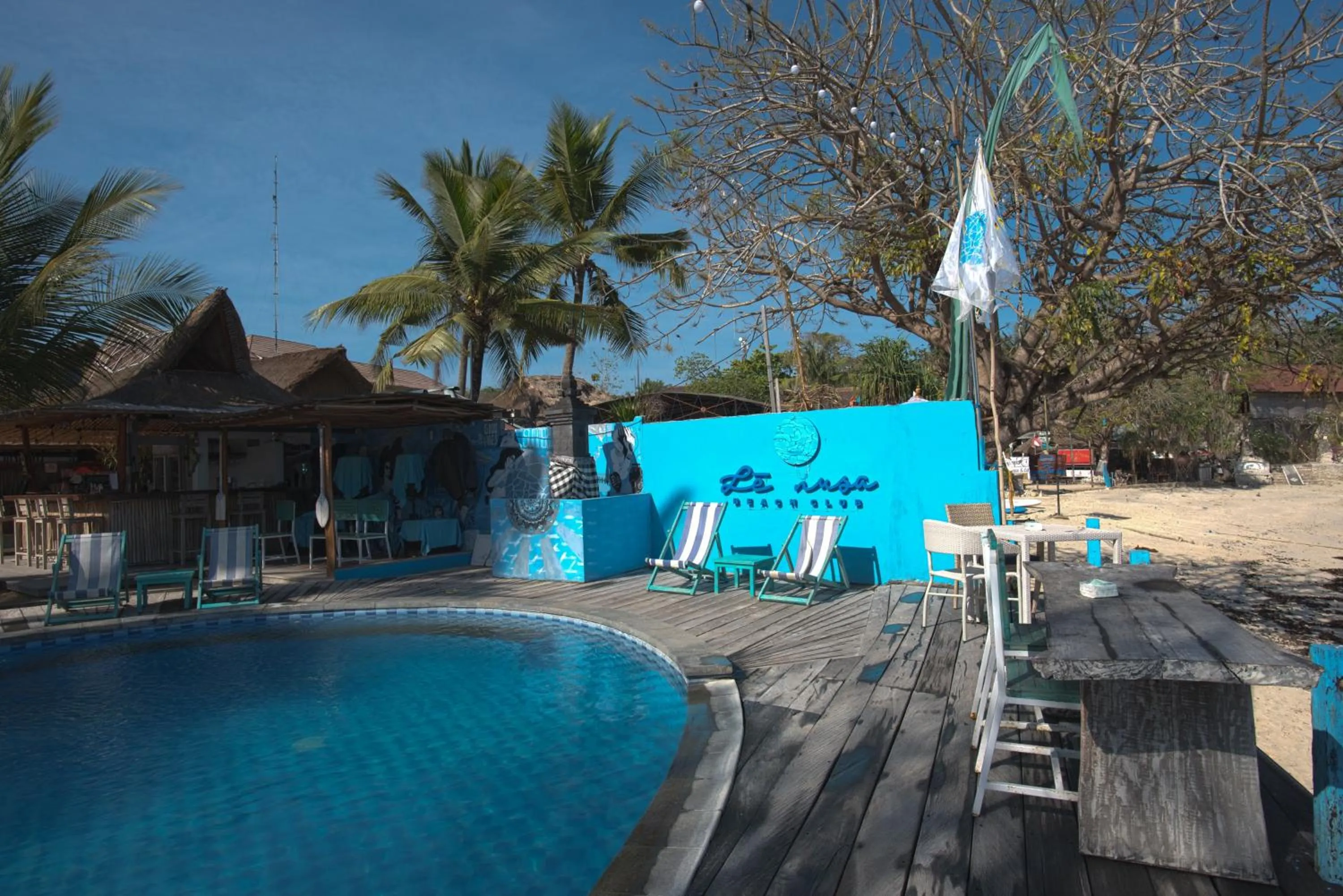 Pool view in Le Nusa Beach Club