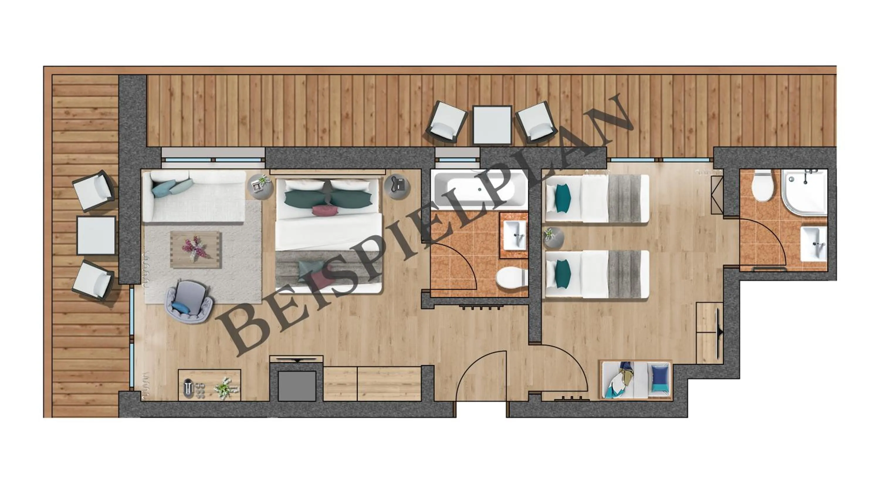 Photo of the whole room in Hotel Babymio