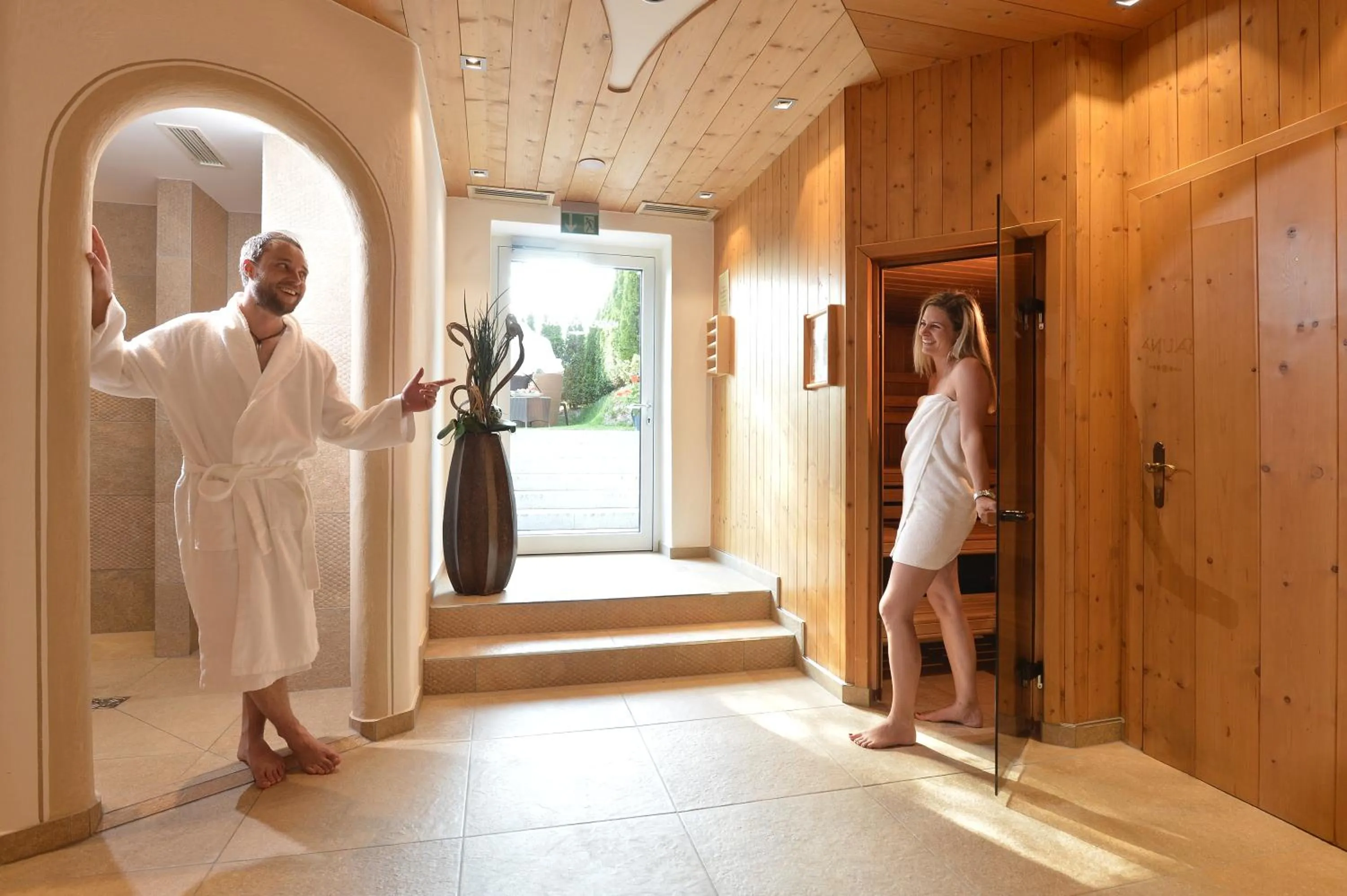 Sauna in Hotel Babymio