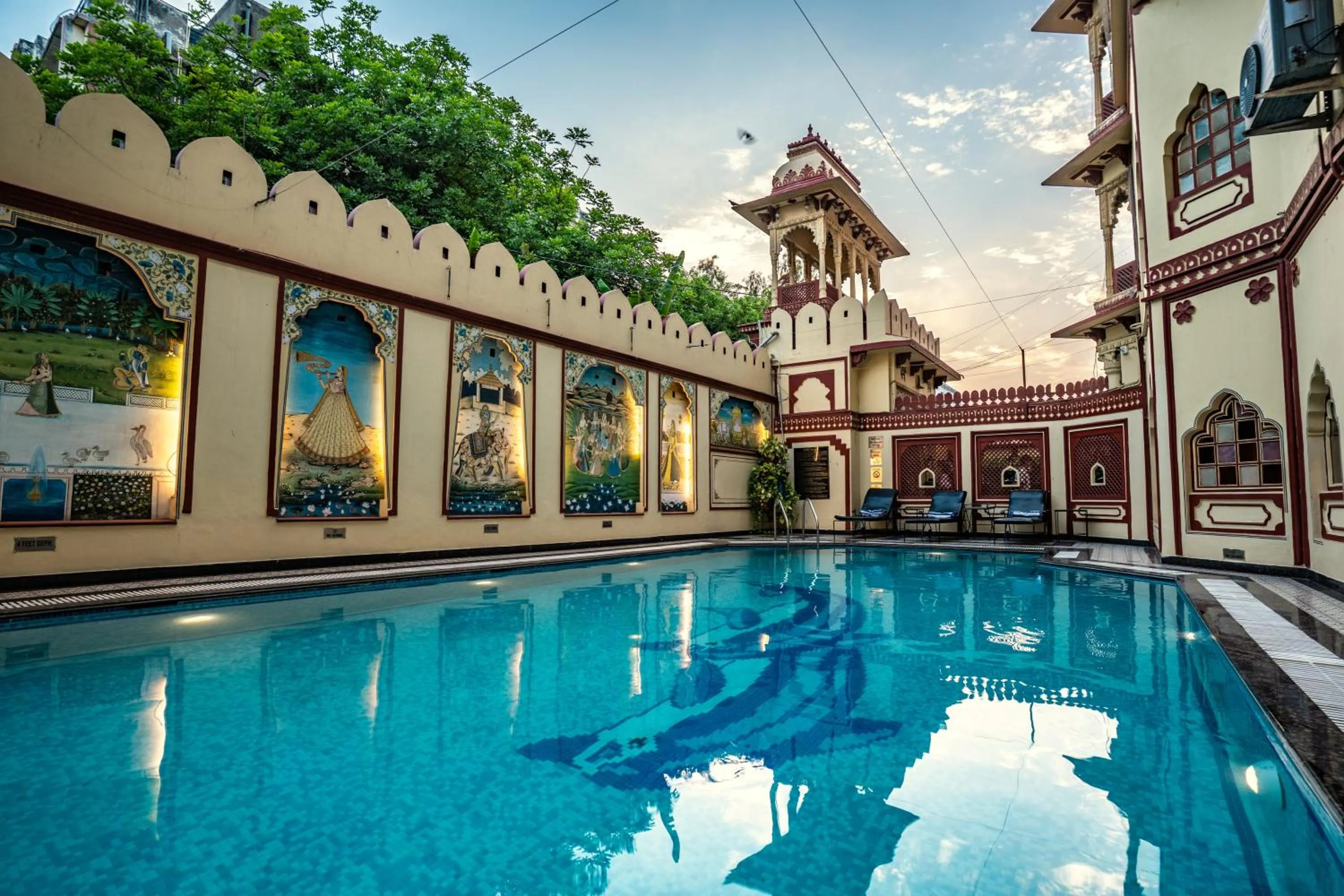 Pool view in Umaid Bhawan - A Heritage Style Boutique Hotel