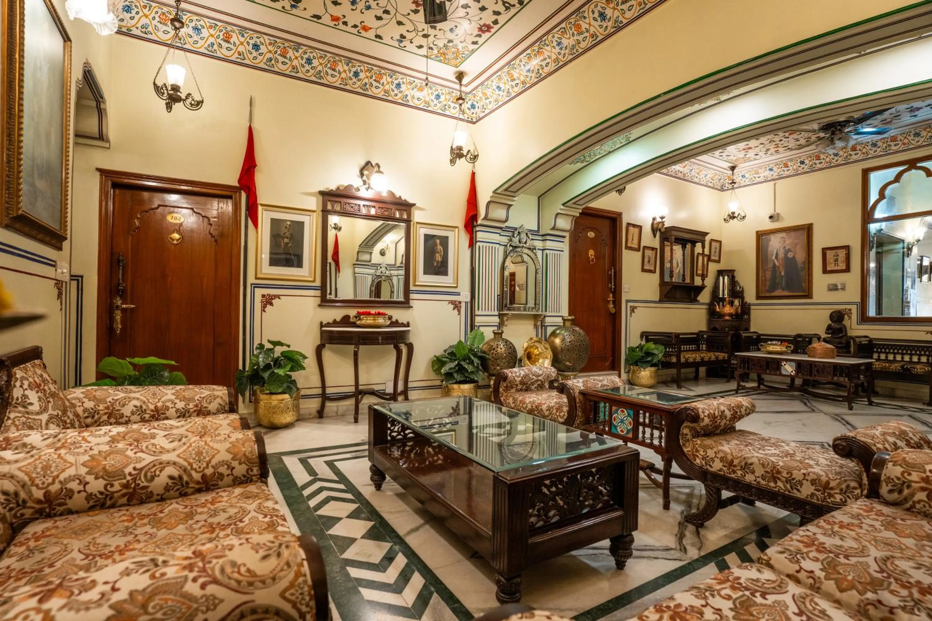 Living room in Umaid Bhawan - A Heritage Style Boutique Hotel