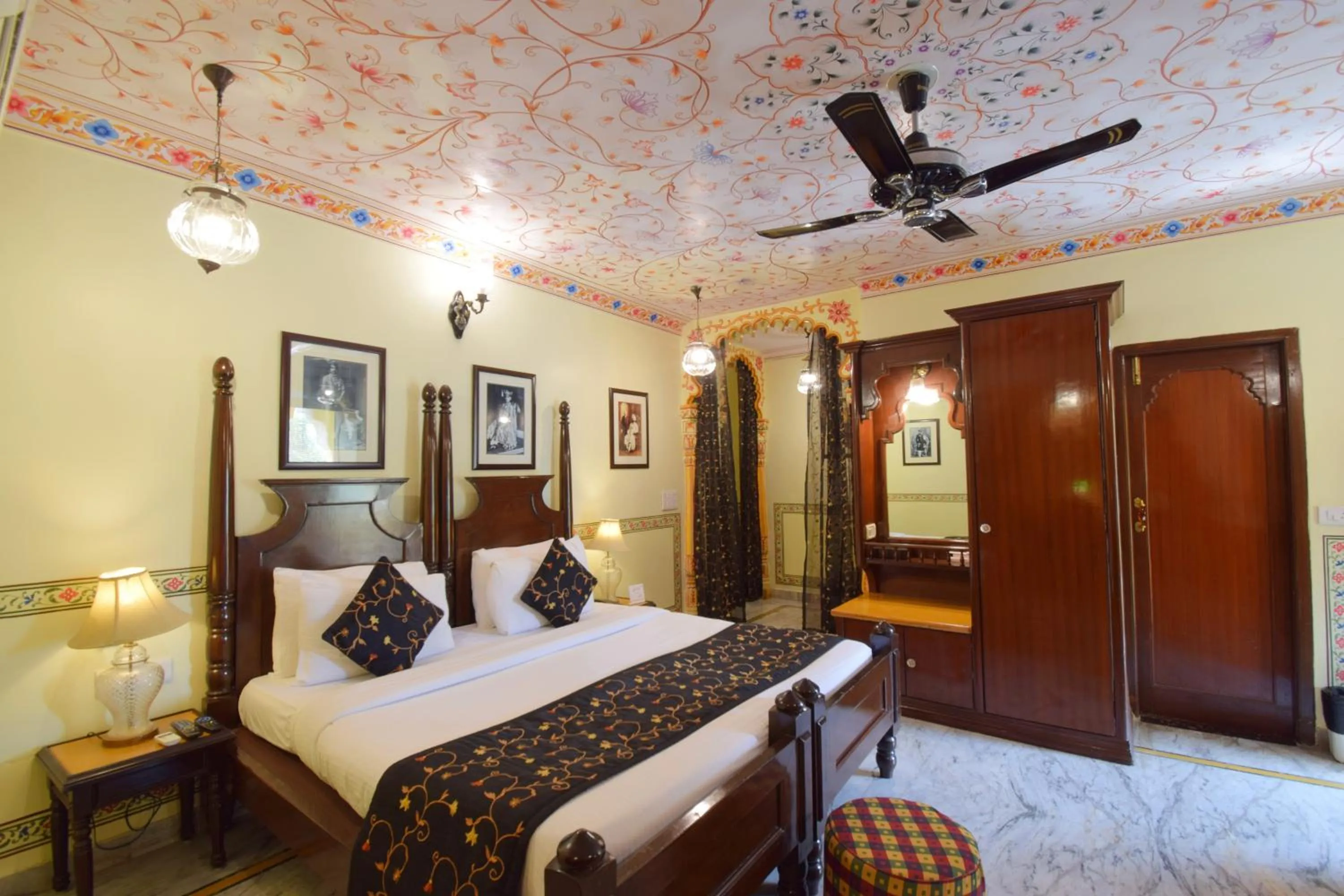 Photo of the whole room, Bed in Umaid Bhawan - A Heritage Style Boutique Hotel