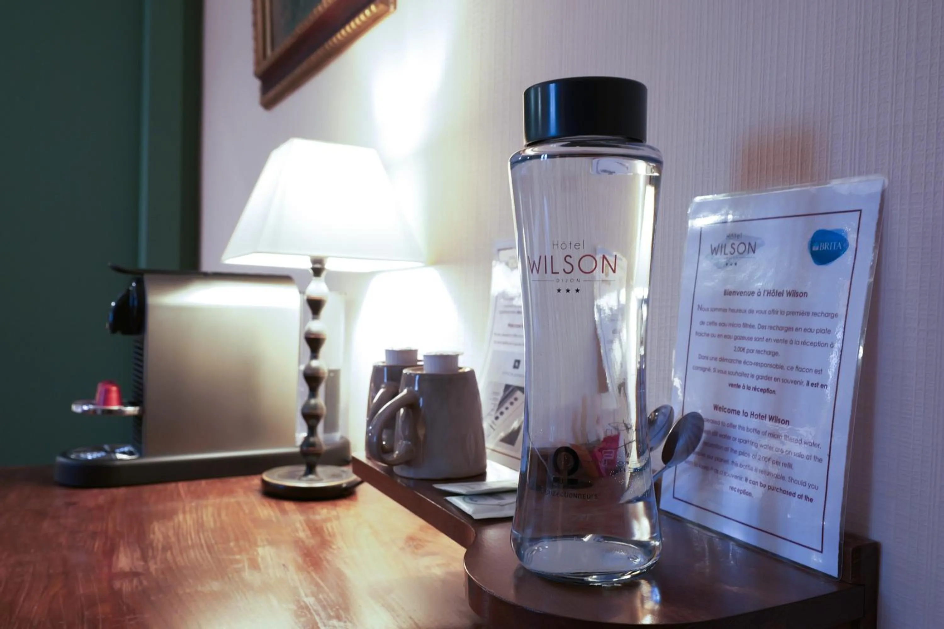 Coffee/tea facilities in Hôtel Wilson - Teritoria