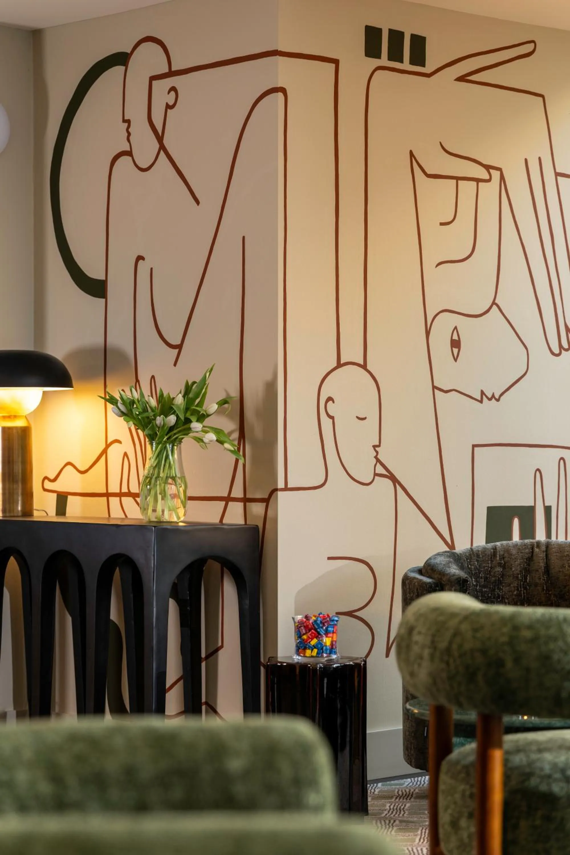 Living room in Hotel D - Basel - Fully Renovated 2025