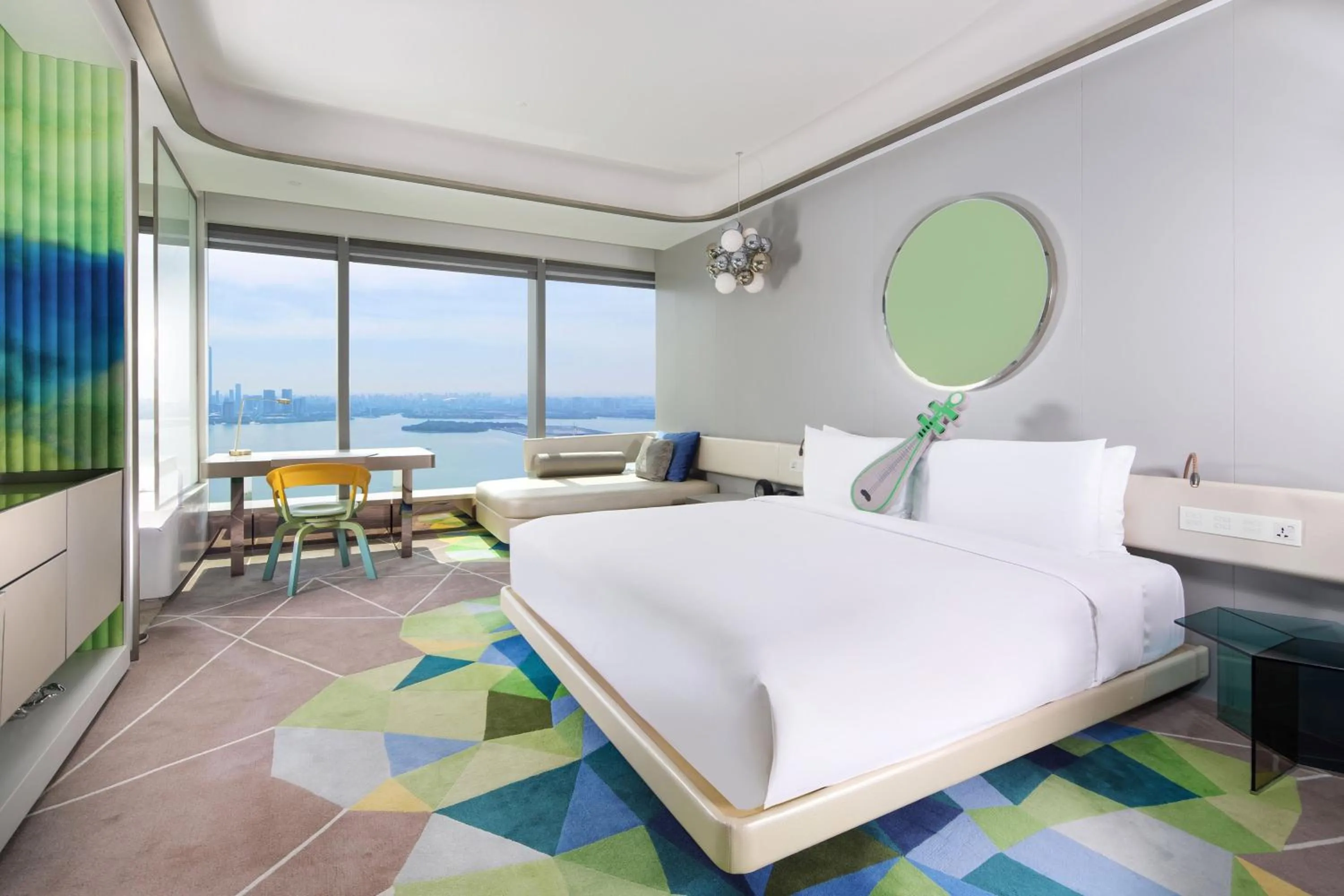 Photo of the whole room, Bed in W Suzhou - Jinji Lake