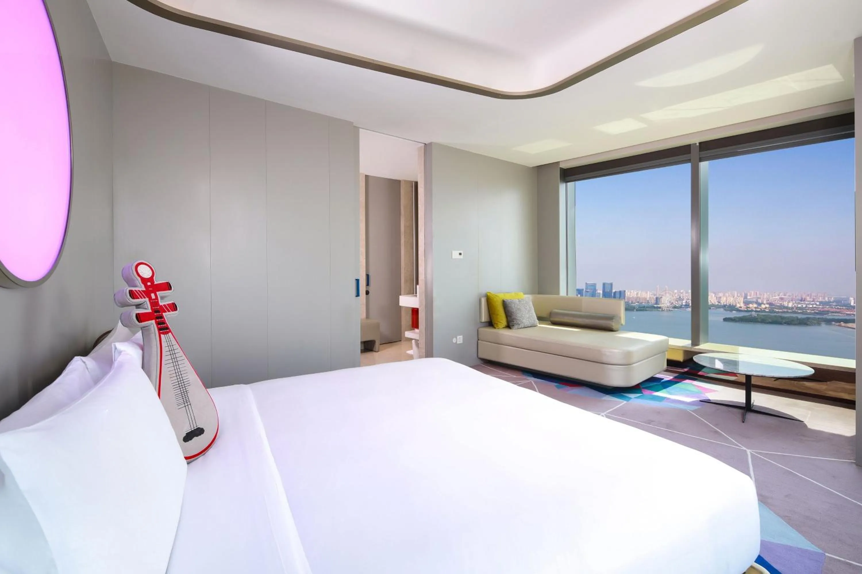 Photo of the whole room, Bed in W Suzhou - Jinji Lake