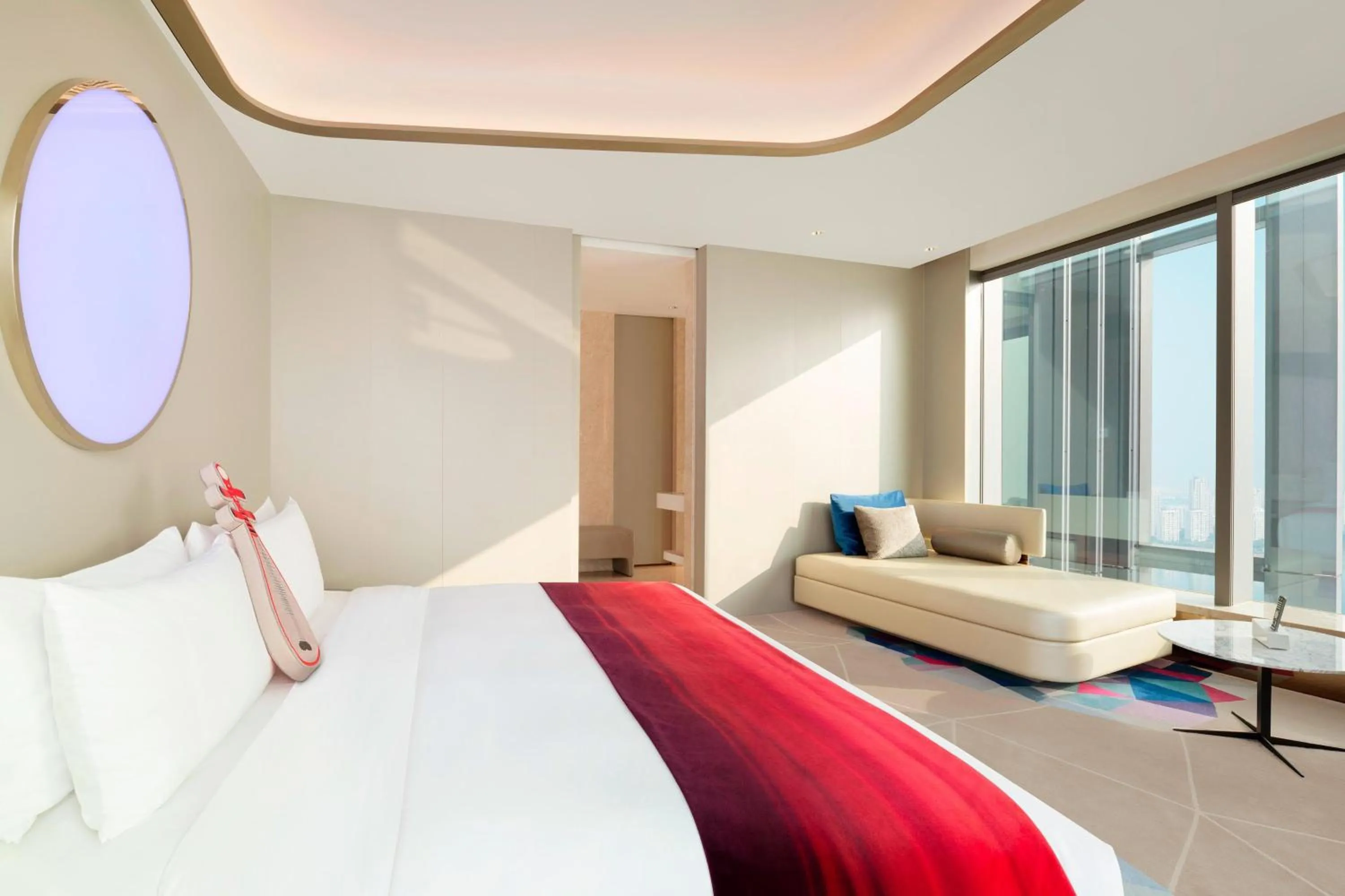 Photo of the whole room, Bed in W Suzhou - Jinji Lake