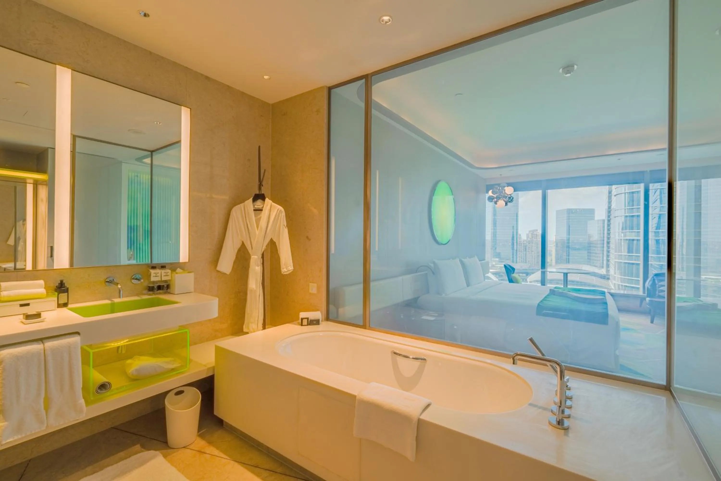 Bath, Bed in W Suzhou - Jinji Lake