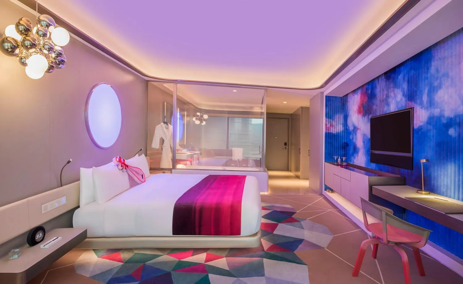 Bedroom, Bed in W Suzhou - Jinji Lake