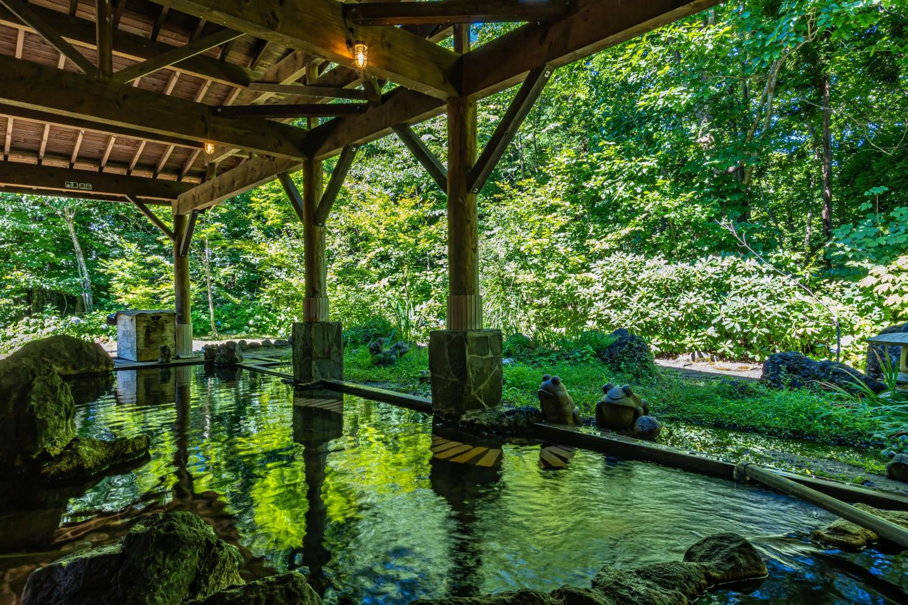 Hot Spring Bath in Plaza Hotel Sanrokuso