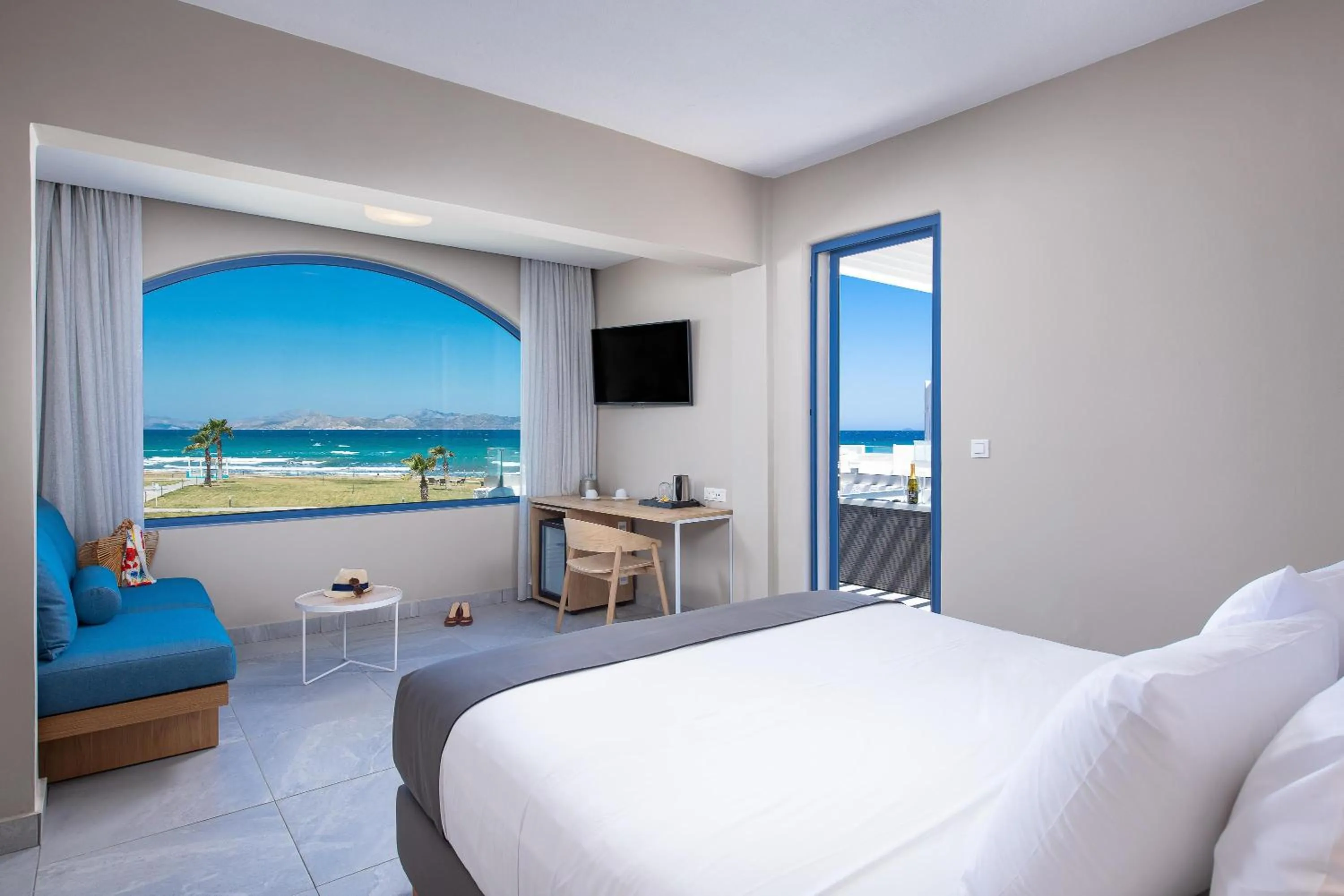 Photo of the whole room, Bed in The Aeolos Beach Hotel