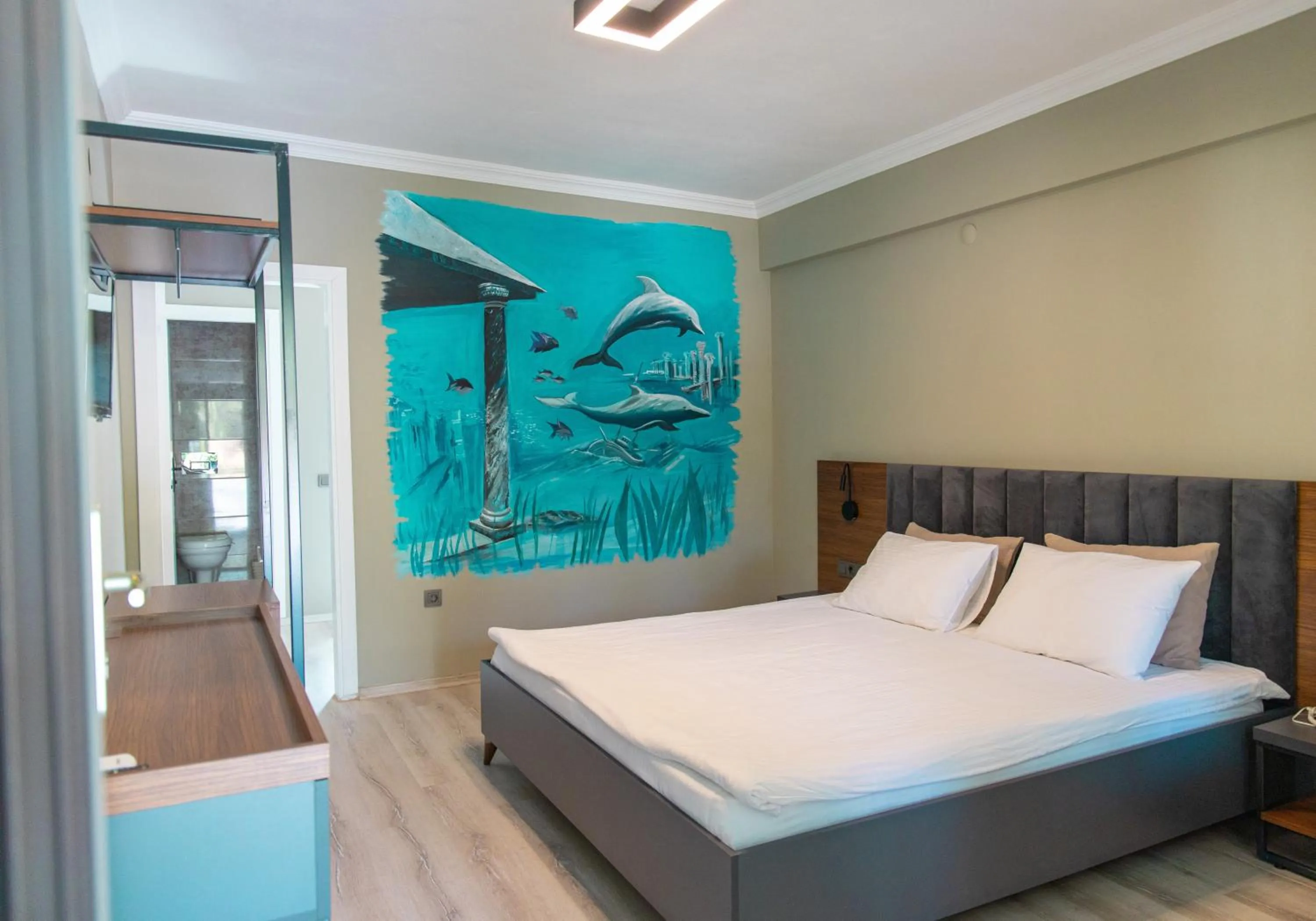 Photo of the whole room, Bed in Kayalar Blue Beach Hotel