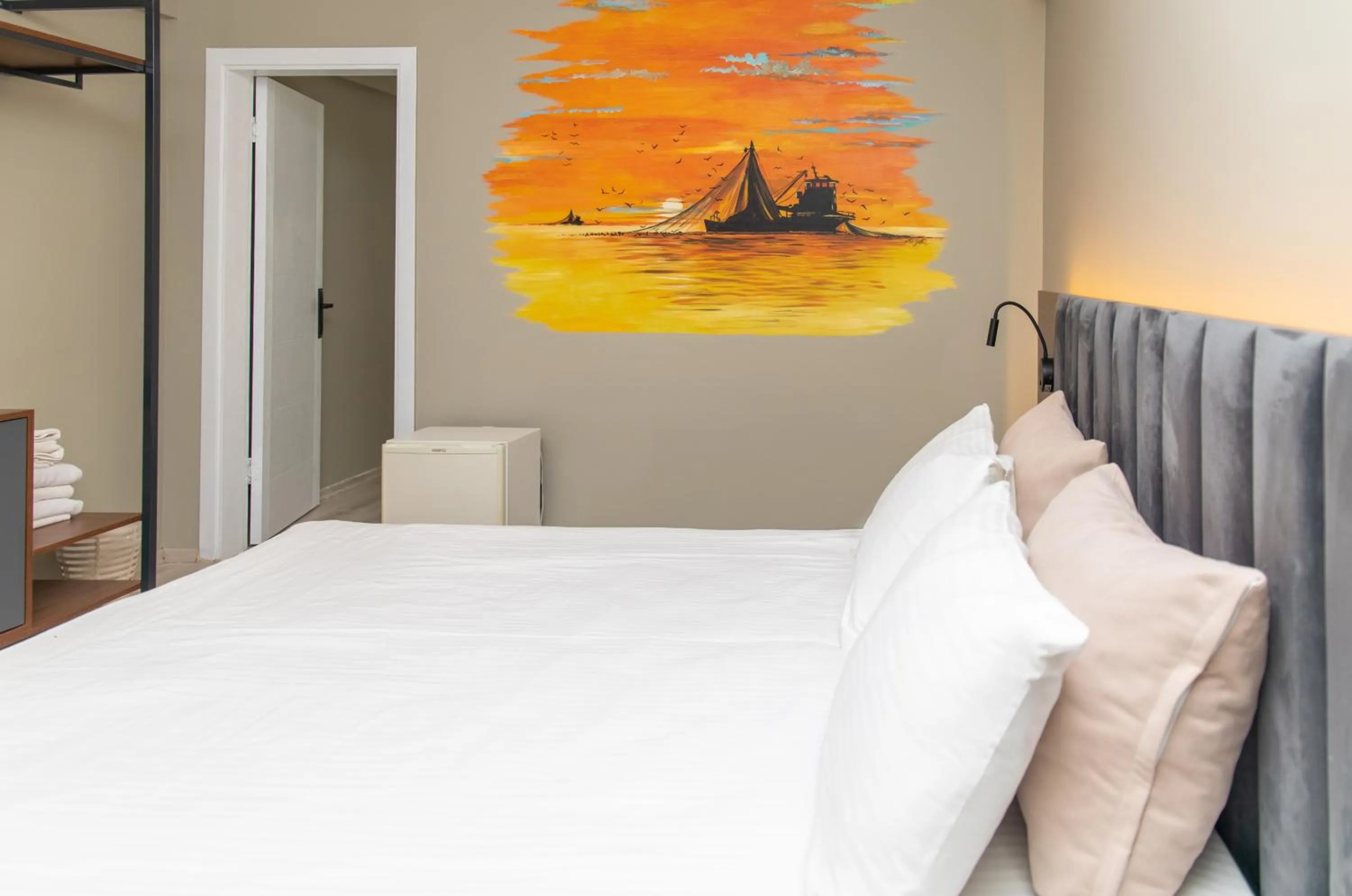 Photo of the whole room, Bed in Kayalar Blue Beach Hotel