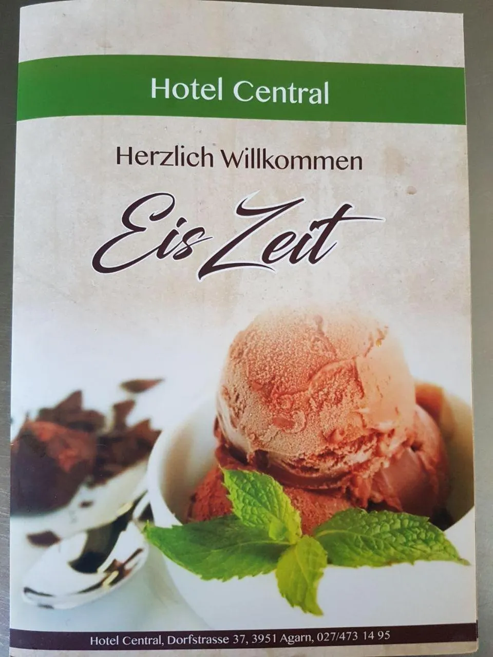 Food and drinks in Hotel Central