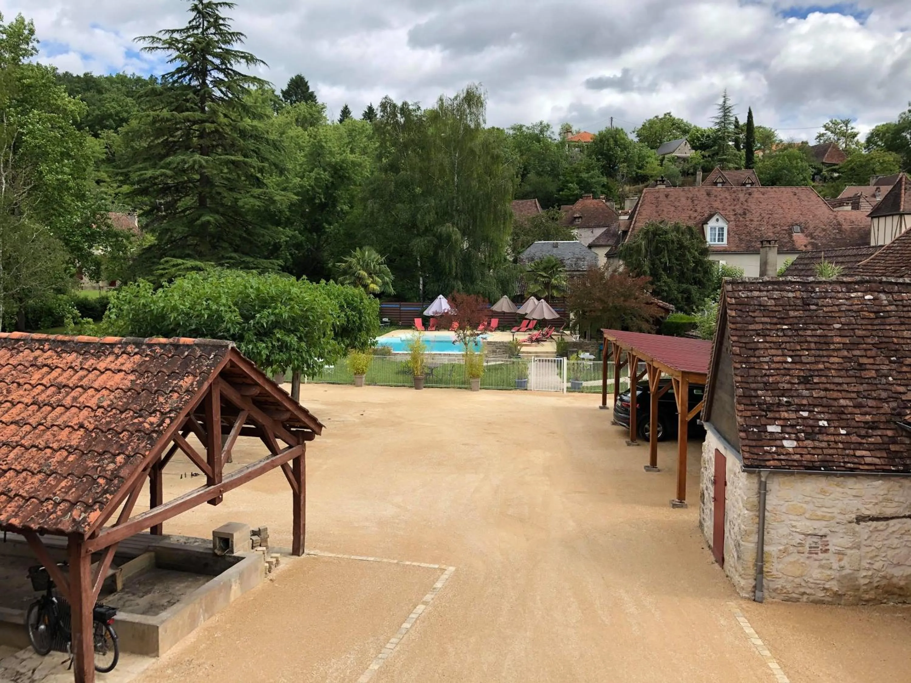 Natural landscape in Logis Hotel Grangier