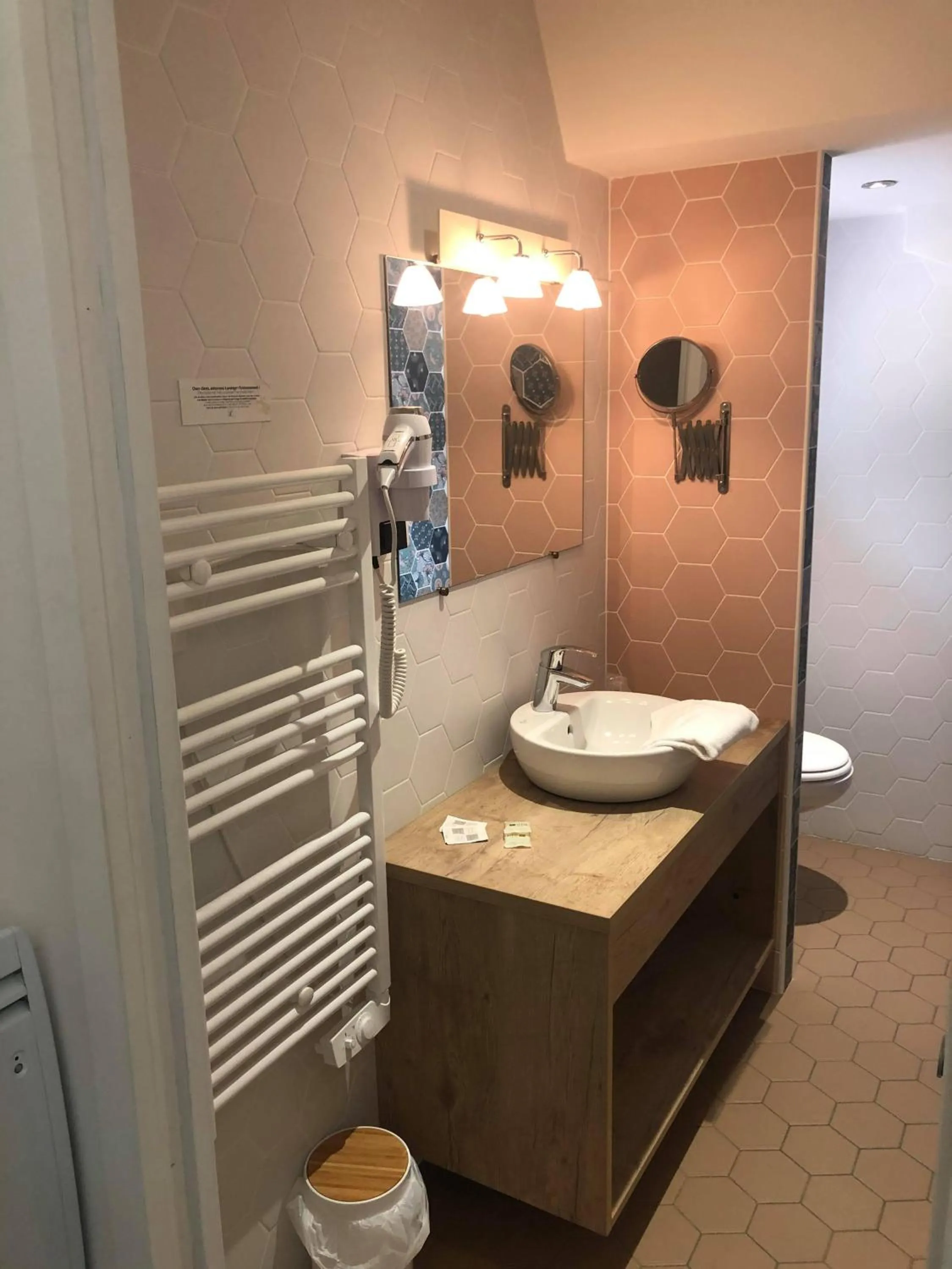 Bathroom in Logis Hotel Grangier