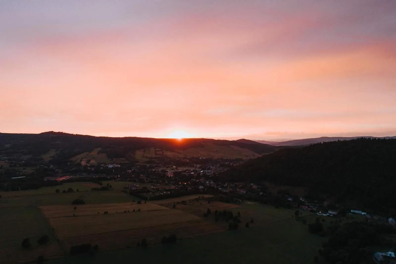 Natural landscape in Osada Pstrąga