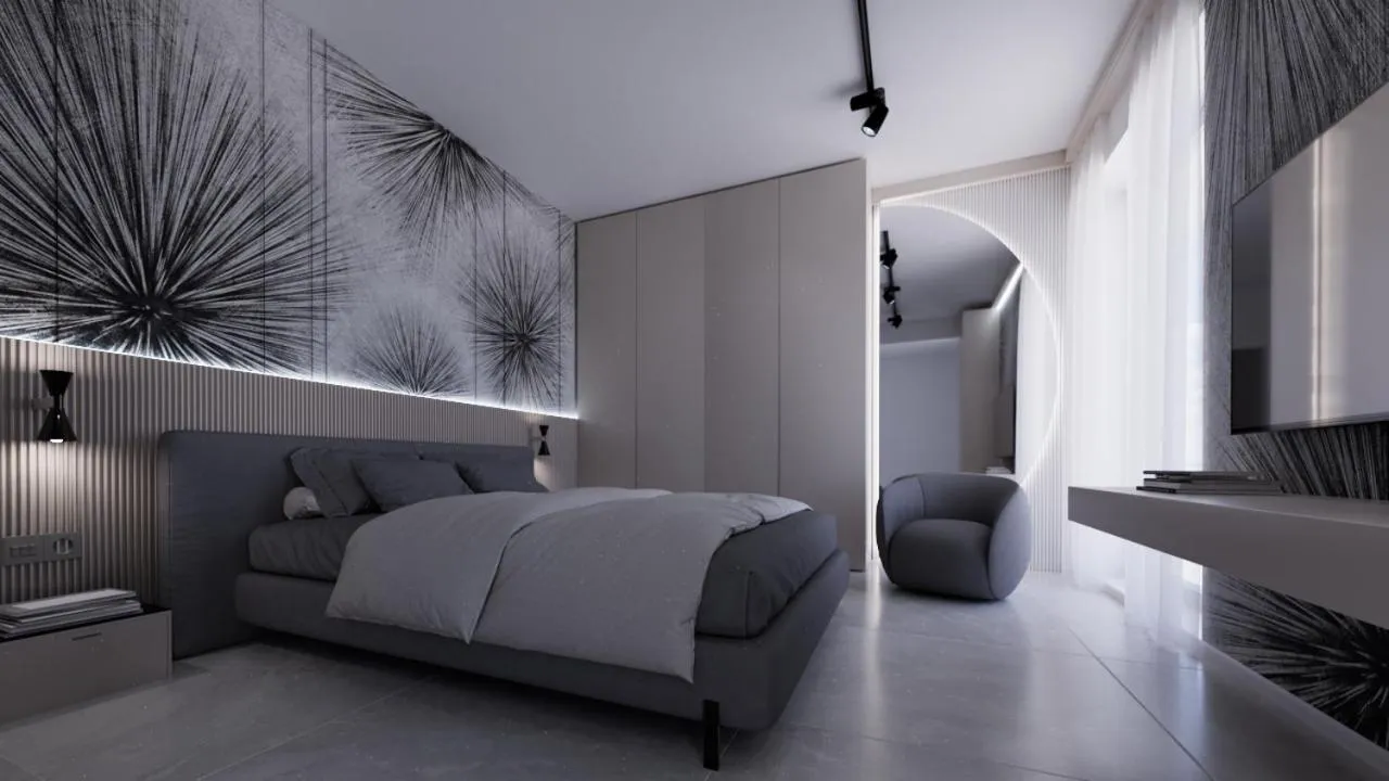 Bed in Hotel Principe