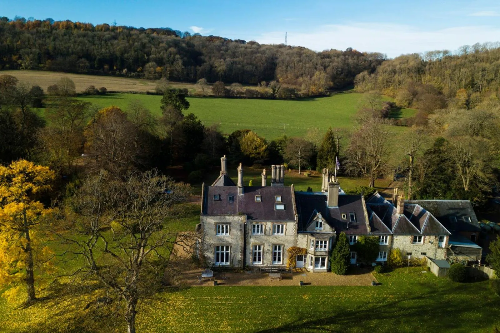 Bird's eye view in Langrish House