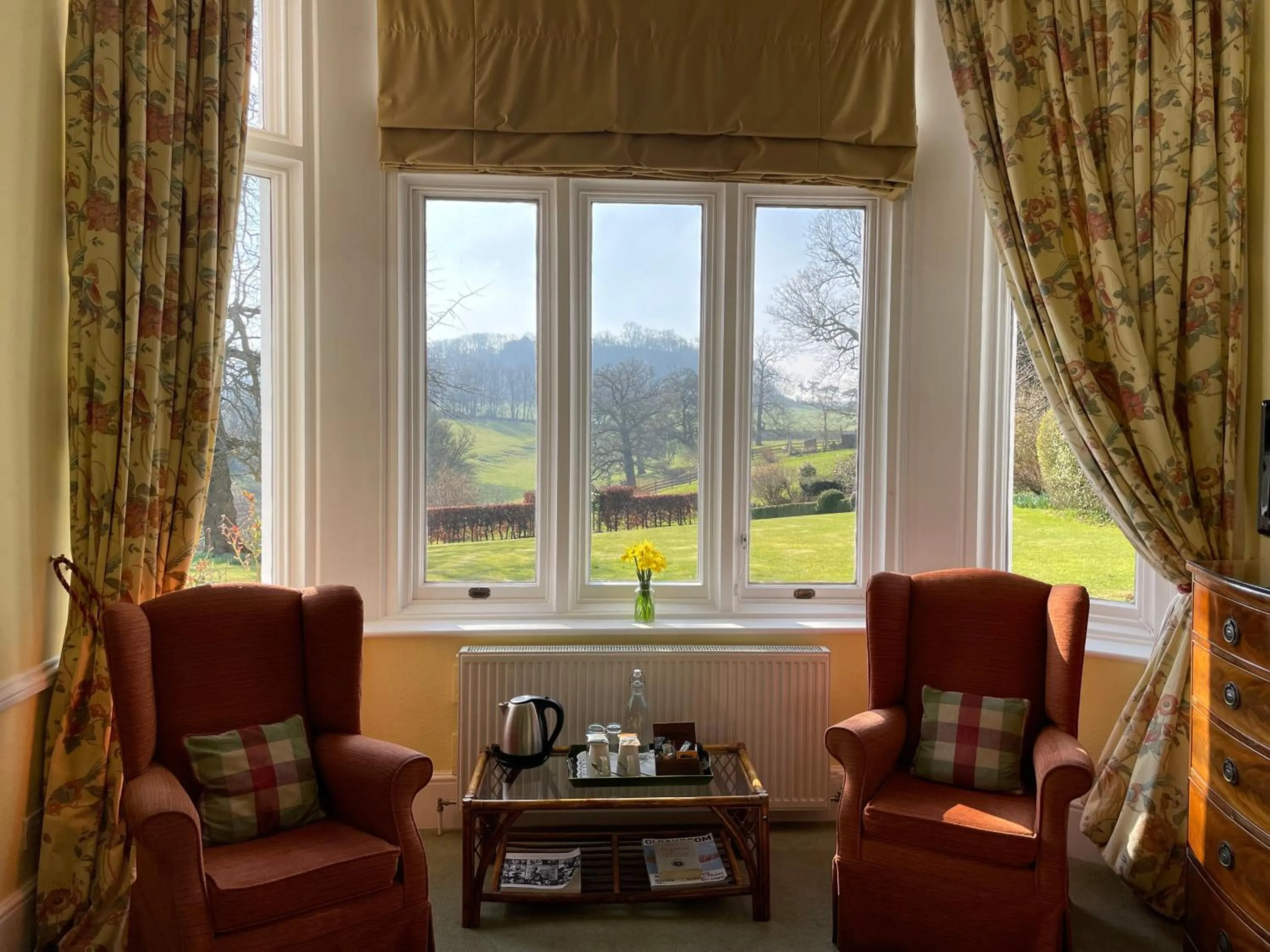 Seating area in Langrish House