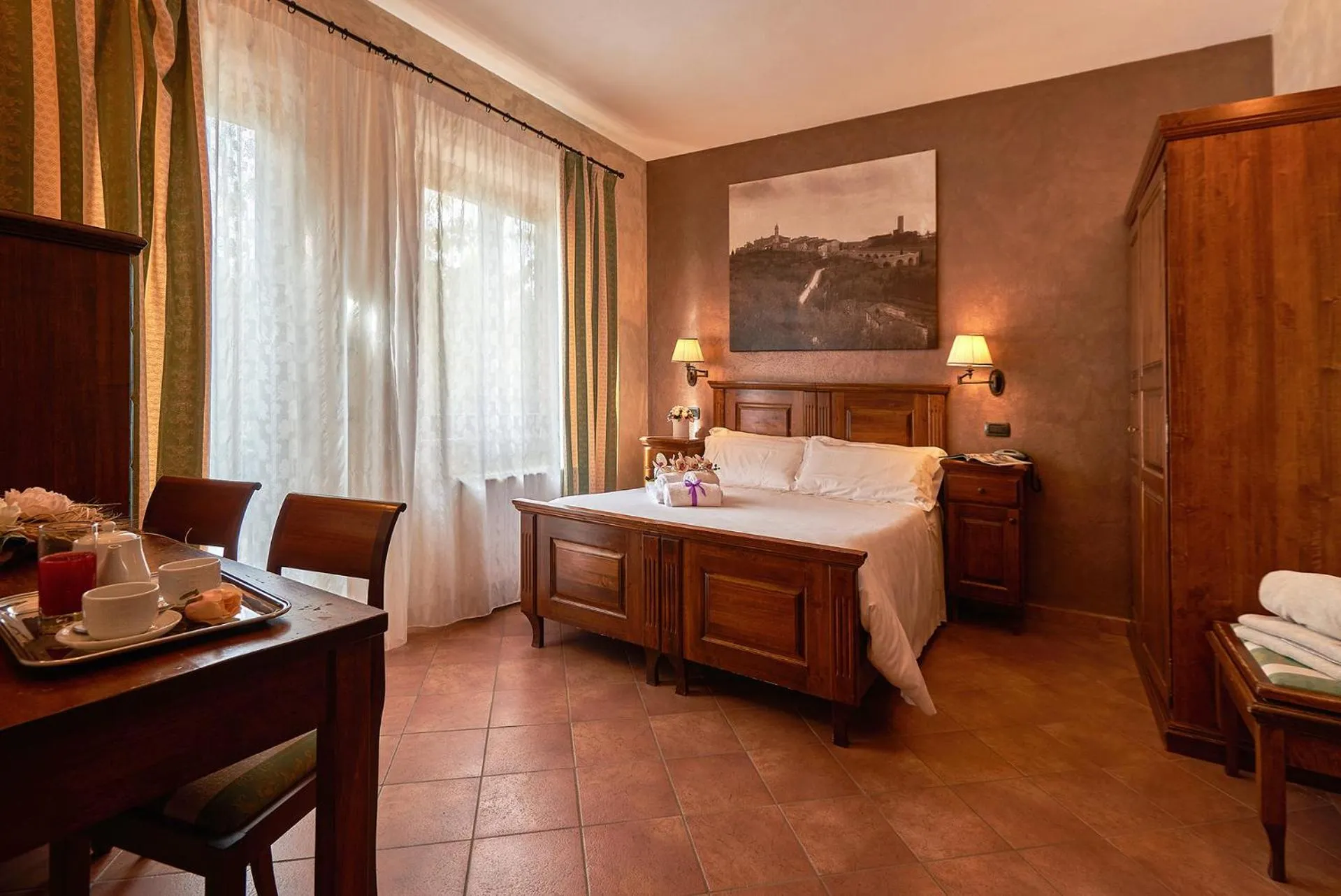 Photo of the whole room, Bed in Casanova - Wellness Center La Grotta Etrusca