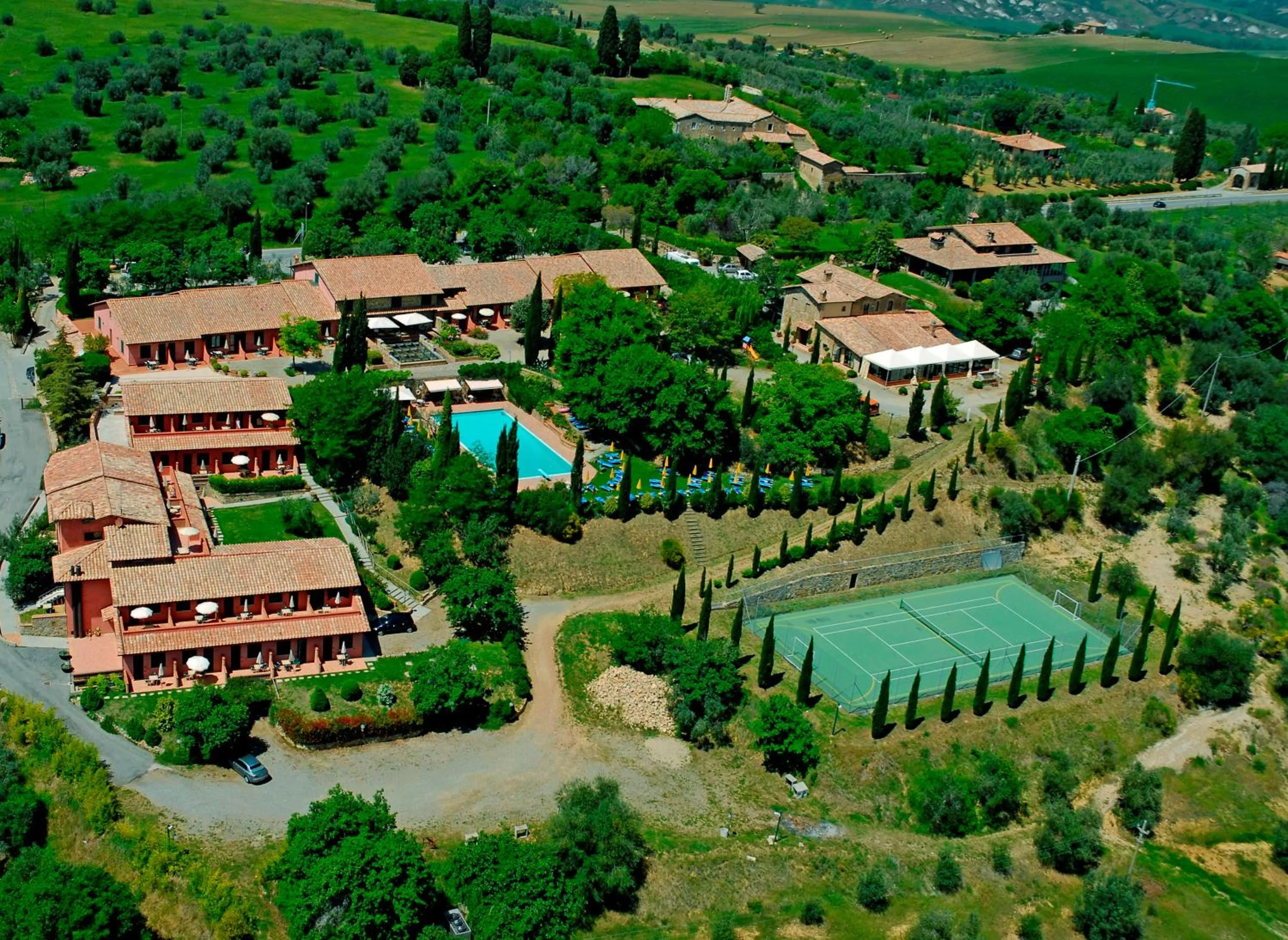 Bird's eye view in Casanova - Wellness Center La Grotta Etrusca