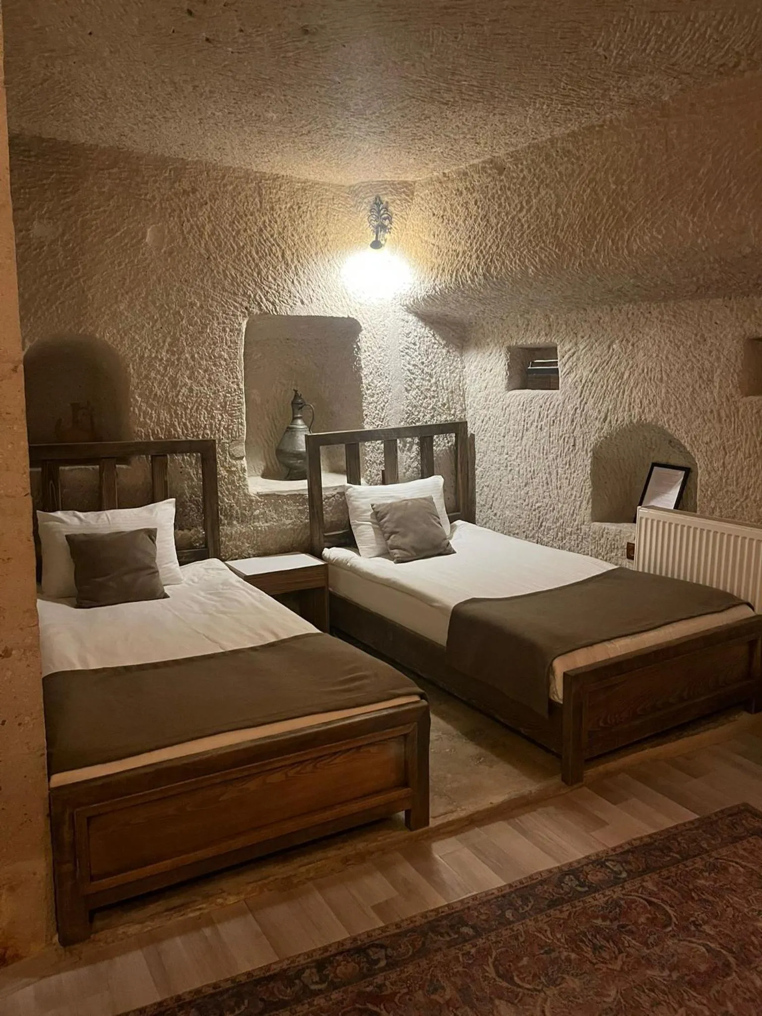 Bed in Mia Cappadocia Cave Hotel