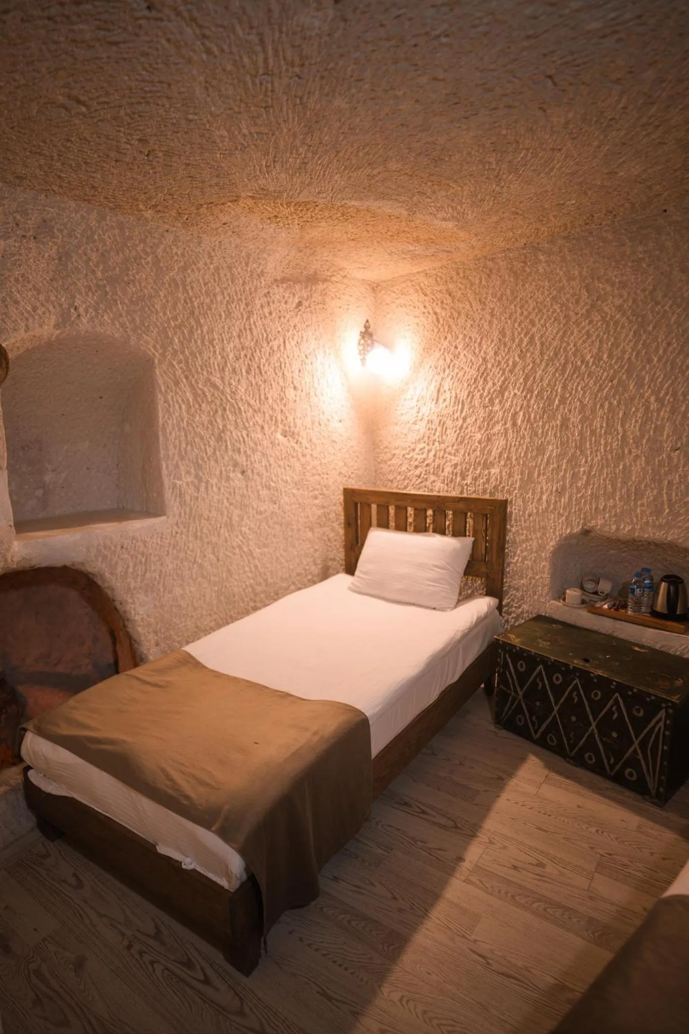 Bed in Mia Cappadocia Cave Hotel