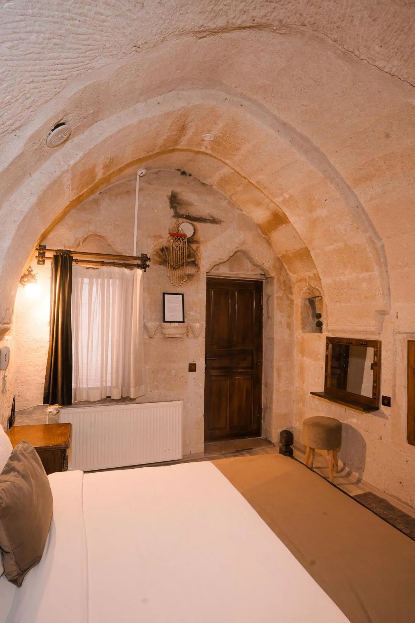 Bed in Mia Cappadocia Cave Hotel