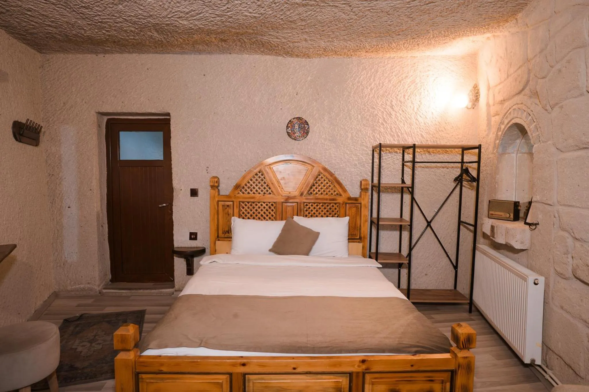 Bed in Mia Cappadocia Cave Hotel