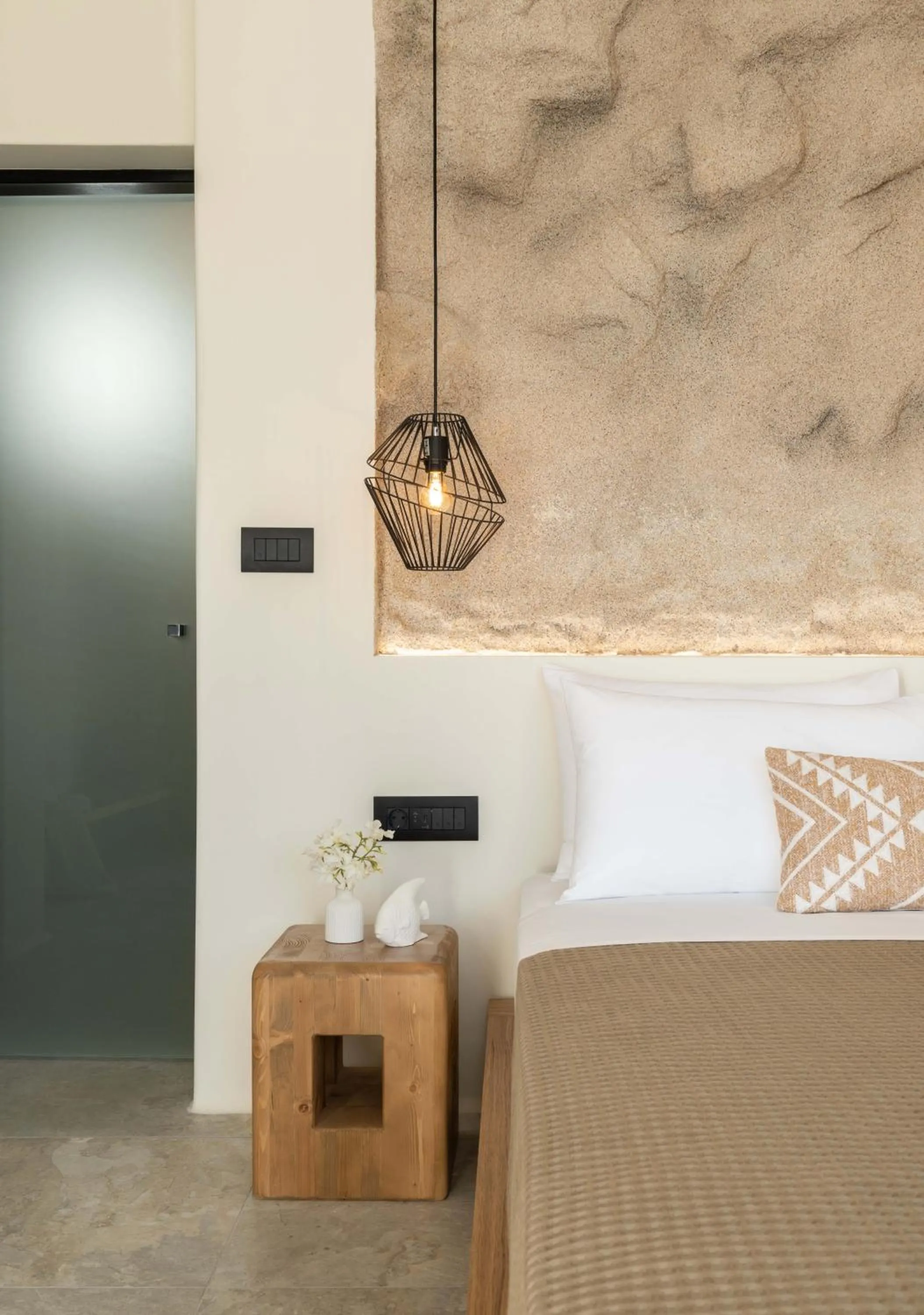 Bedroom, Bed in Philosophy of Mykonos Boutique Hotel