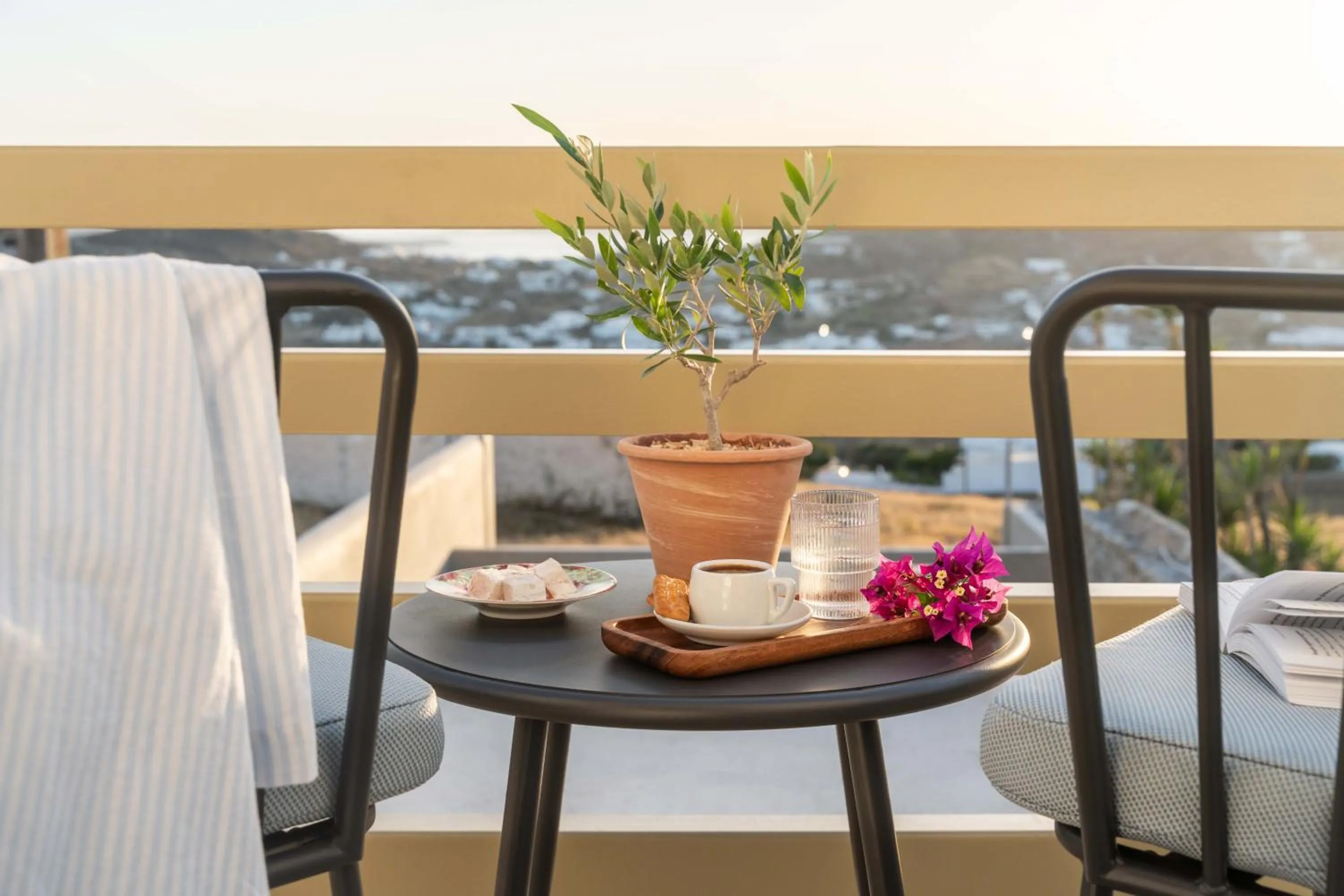 Patio in Philosophy of Mykonos Boutique Hotel