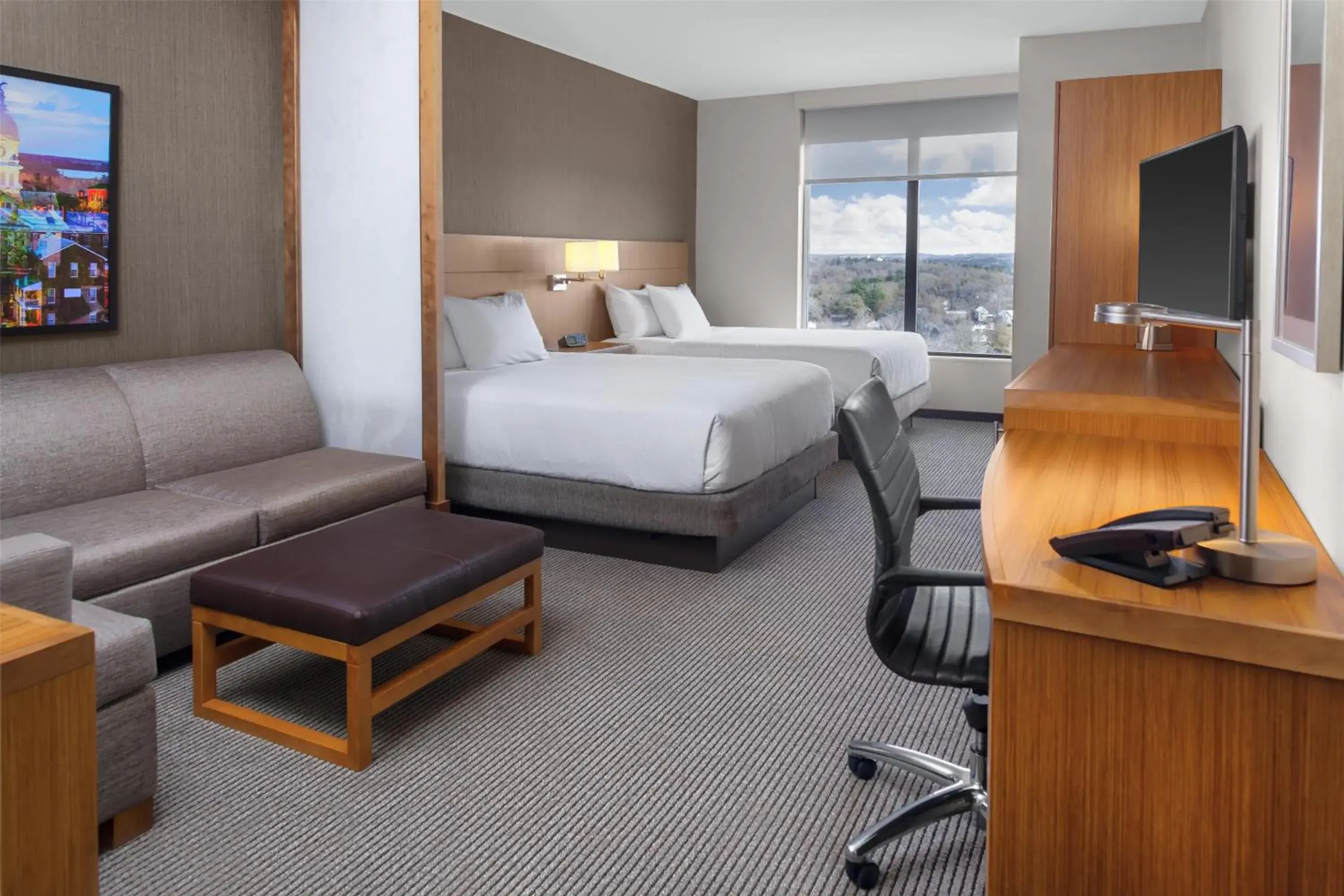 Queen Room with Two Queen Beds and Sofa Bed in Hyatt Place Athens Downtown Queen Room with Two Queen Beds and Sofa Bed in Hyatt Place Athens Downtown