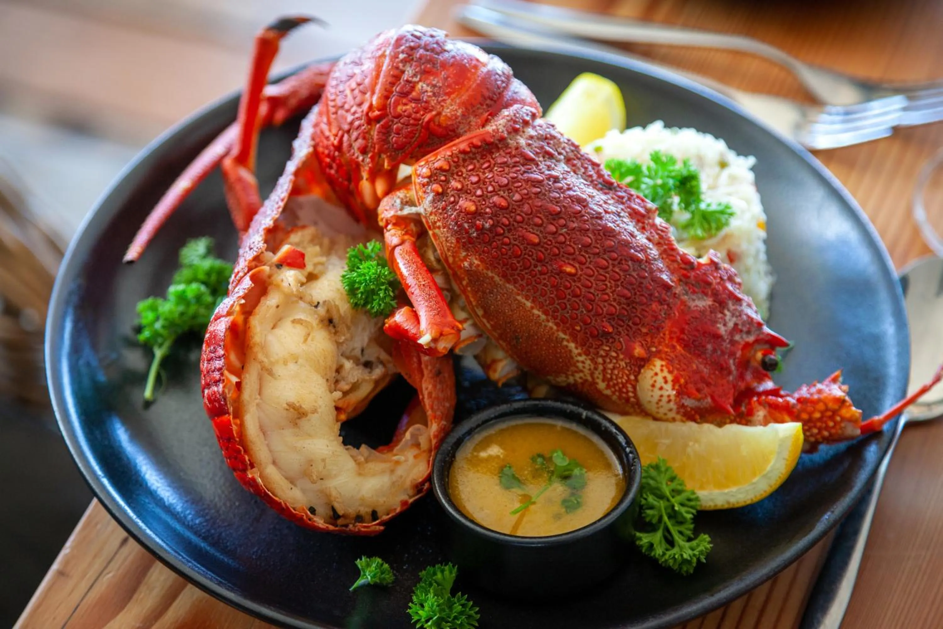 Food close-up in Abalone Hotel & Villas